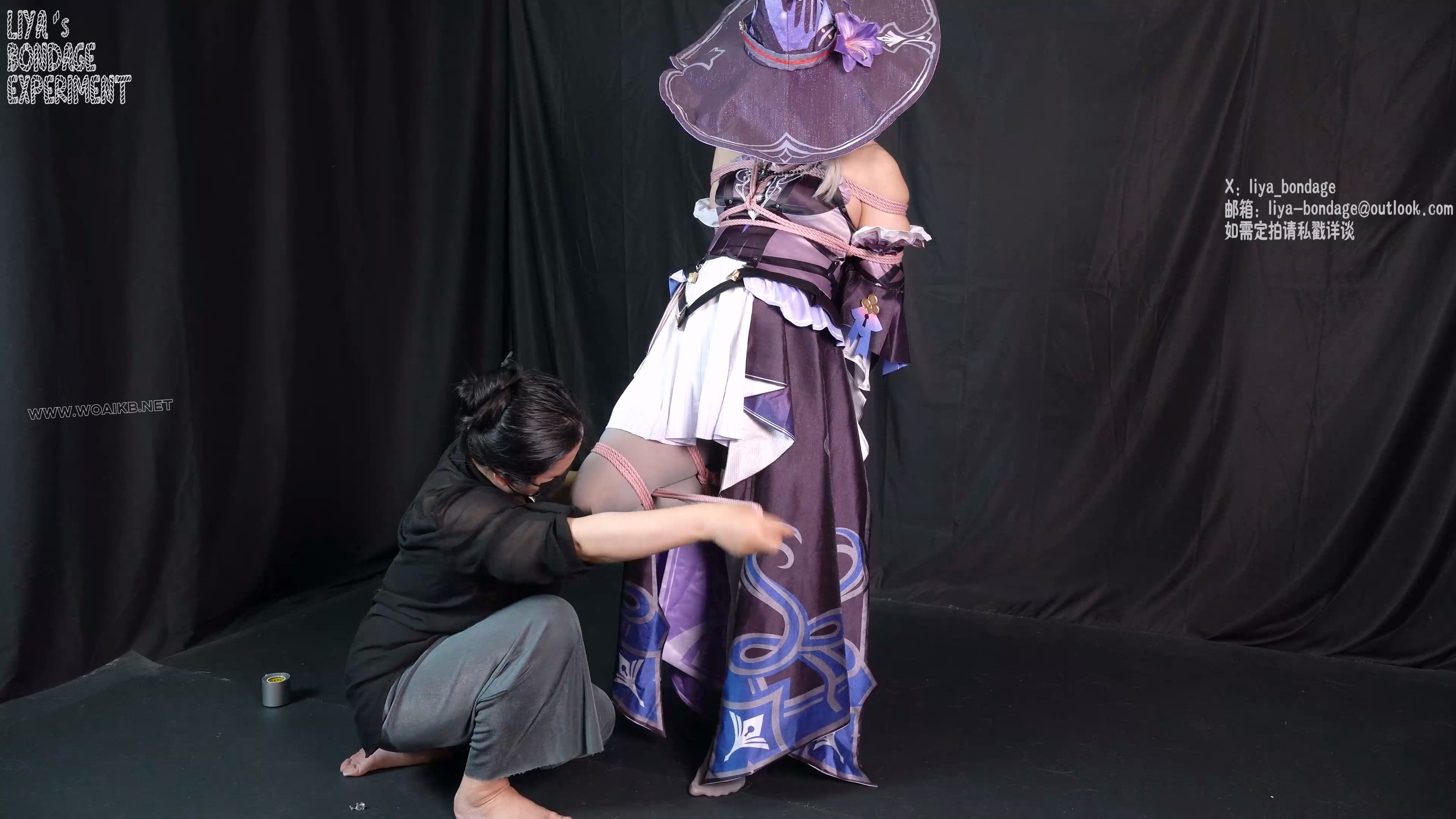 coser绑架案之大黑塔 cosplaydid堵嘴封嘴紧缚单腿吊缚棒子强膏蛋蛋灰丝BE崩坏星穹铁道 预览图