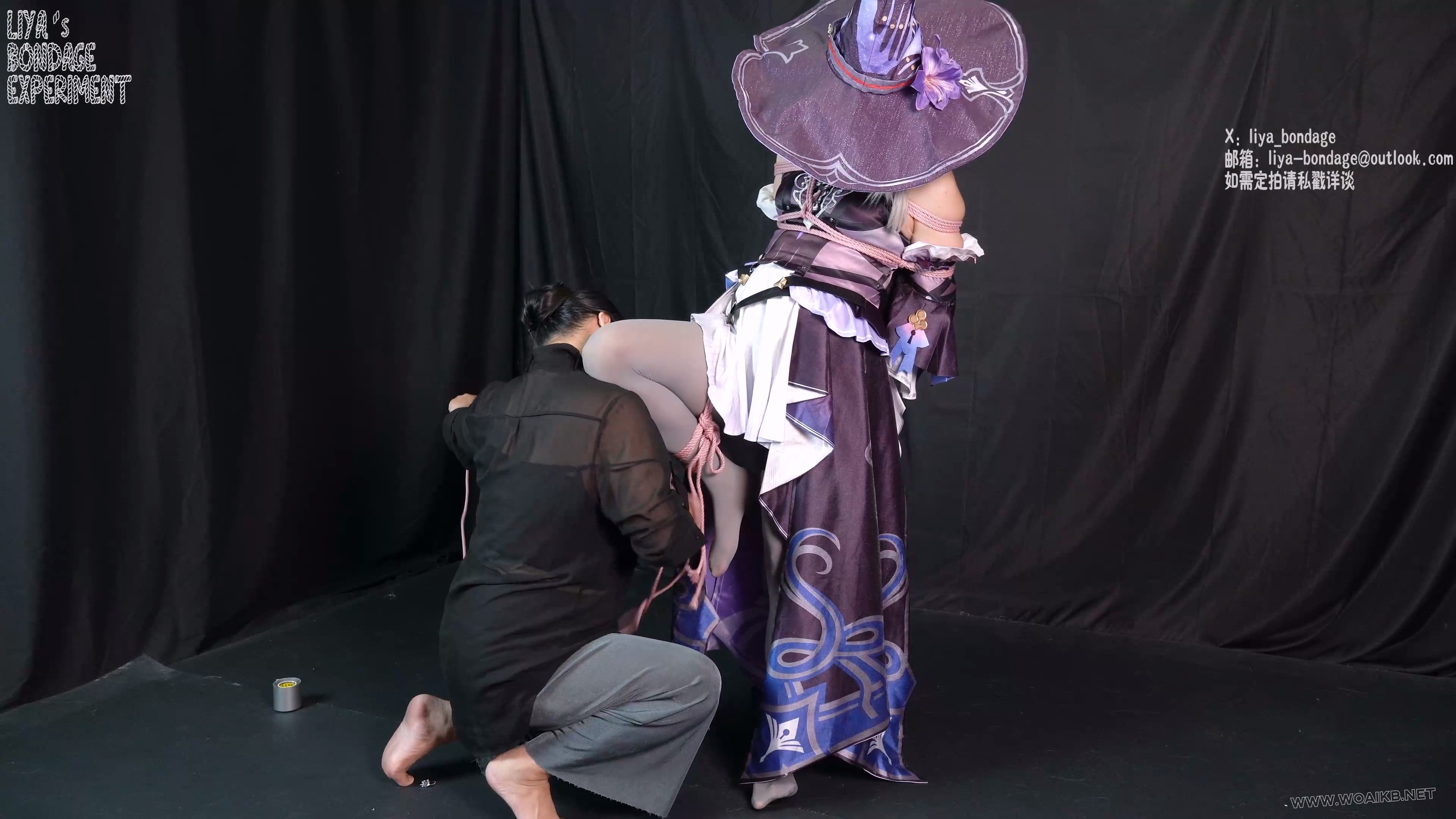 coser绑架案之大黑塔 cosplaydid堵嘴封嘴紧缚单腿吊缚棒子强膏蛋蛋灰丝BE崩坏星穹铁道 预览图