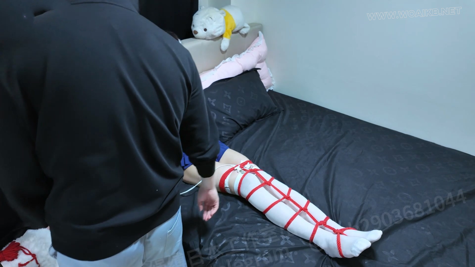 「课后死库水」10+次gc 蟹缚直臂鸭子坐 日式蛇缚 直流震动棒TD 炮机固定强制gc 预览图