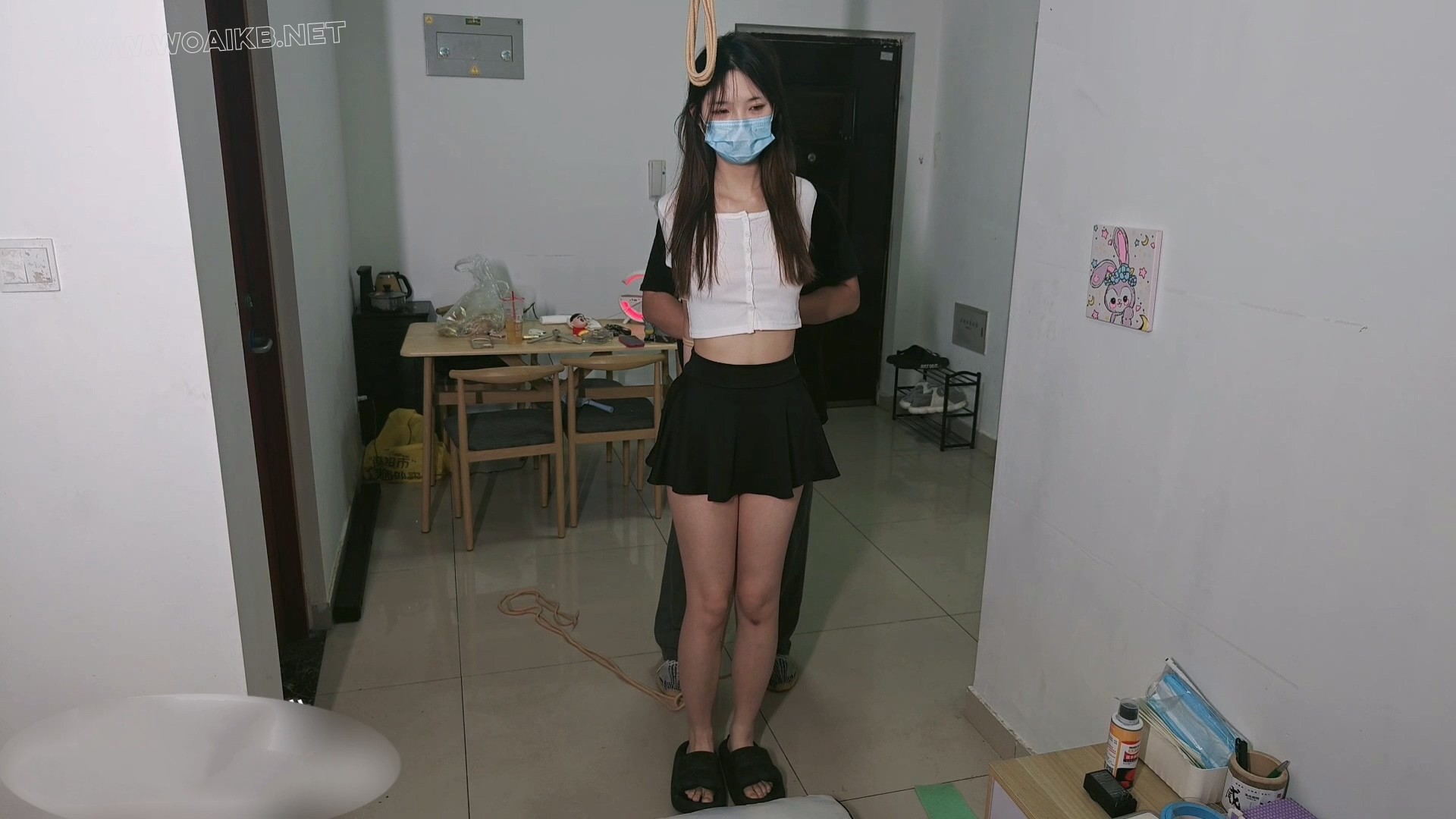 模特桃桃 直臂捆绑 强行跪姿 远程震动+远程吮吸 强高 预览图