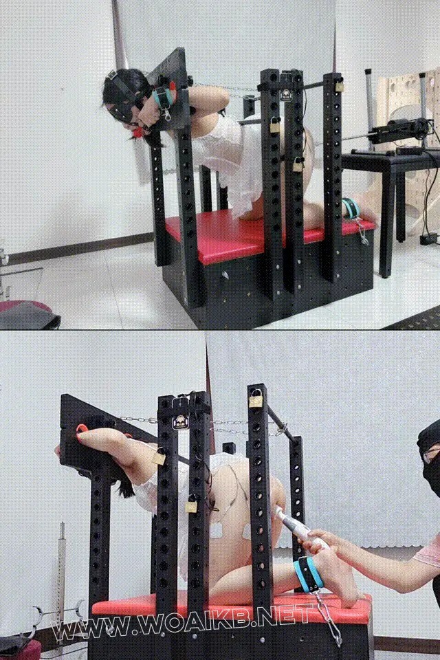 清纯女大学生的拘束架体验，郊狼+电击棒，炮击猛烈输出，想躲又躲不掉，最后采访体… 封面图