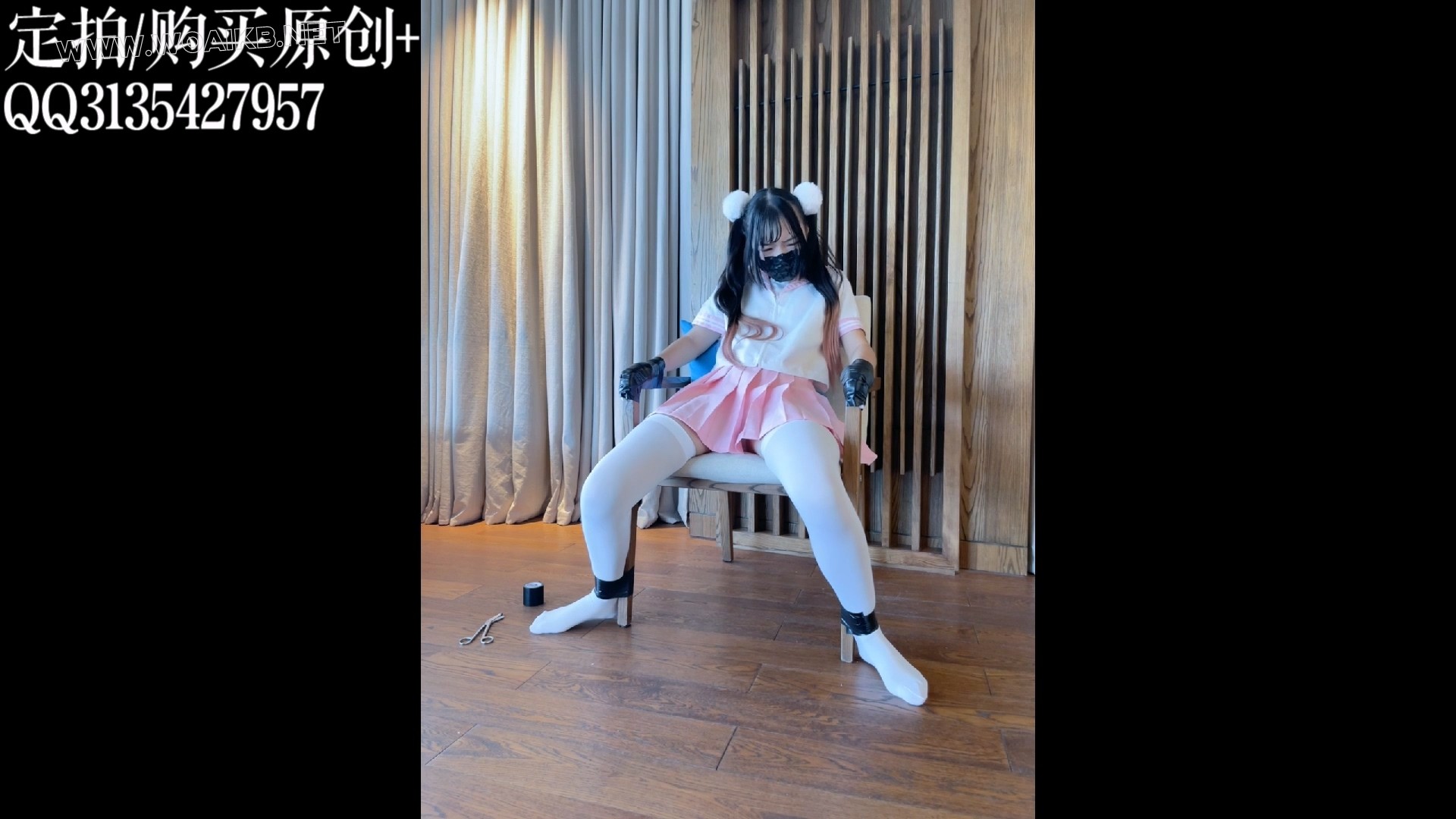 糖糖胶带覆面DE呼控强高，手绢堵嘴+胶带封嘴，双重封堵胶带覆盖口鼻！【绝对真实】 预览图