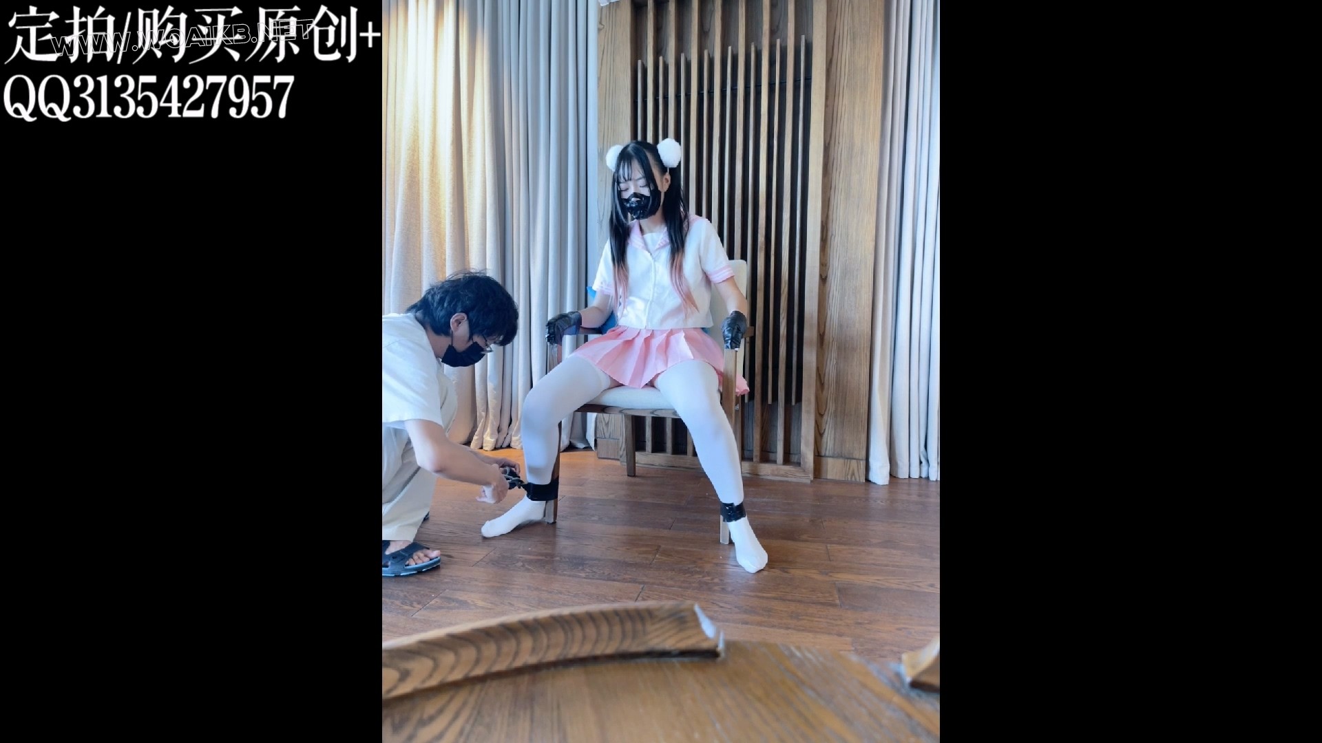 糖糖胶带覆面DE呼控强高，手绢堵嘴+胶带封嘴，双重封堵胶带覆盖口鼻！【绝对真实】 预览图