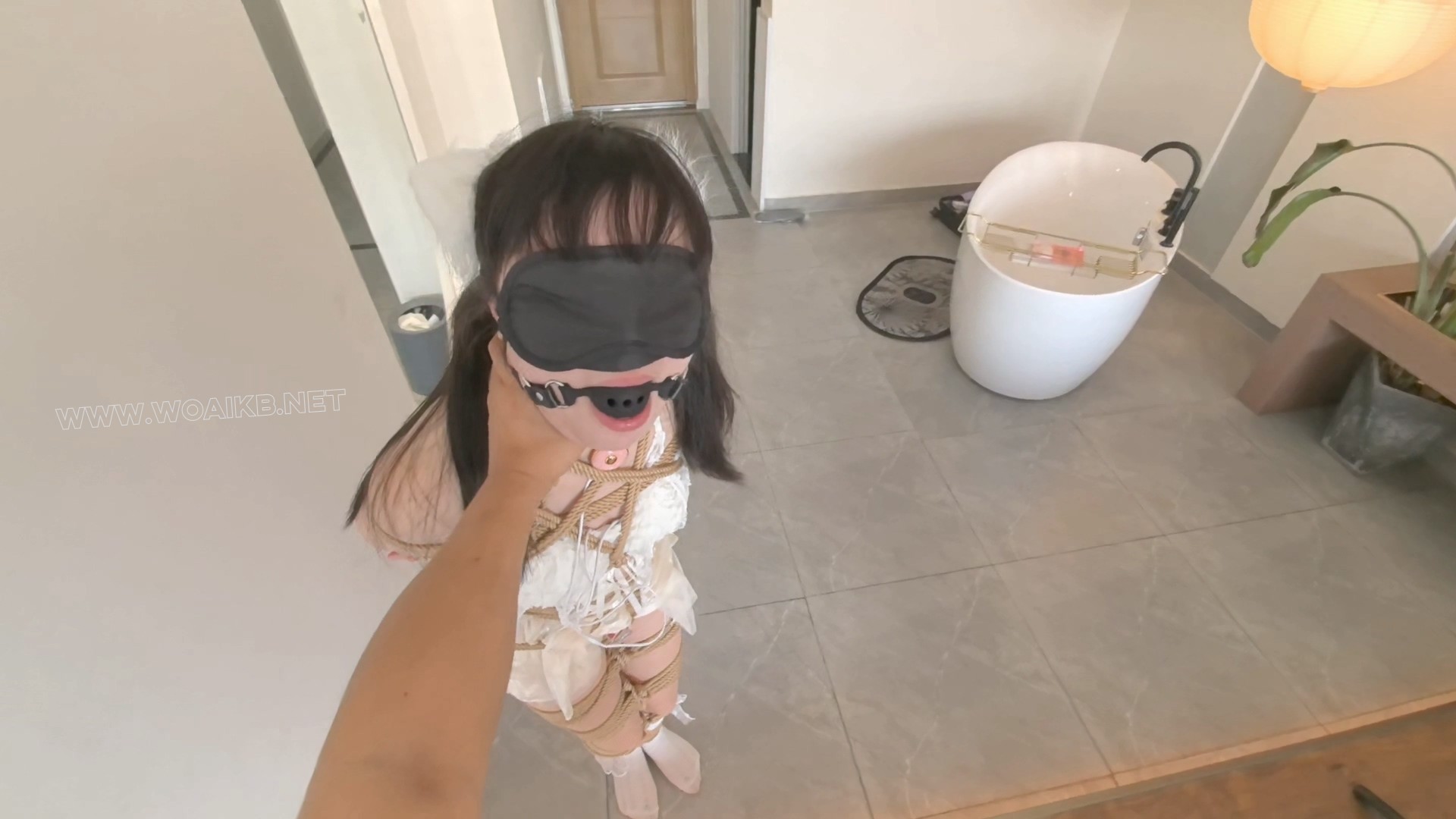 直立缚踮脚绞刑 掐BO 震动乳夹 微型入体TD贞操锁 肉丝白袜 SP TK 狐尾 单手套 电 预览图