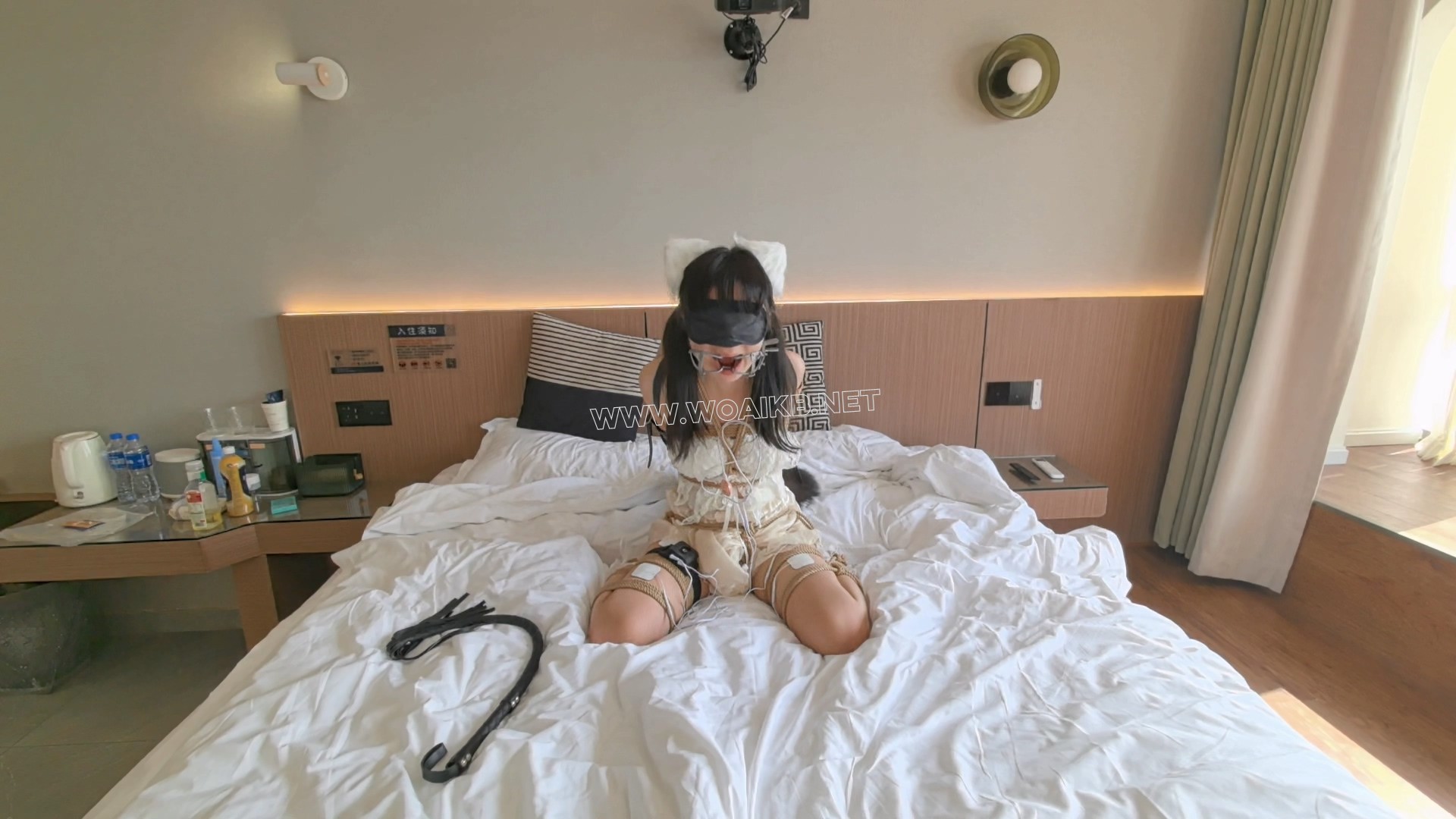 直立缚踮脚绞刑 掐BO 震动乳夹 微型入体TD贞操锁 肉丝白袜 SP TK 狐尾 单手套 电 预览图