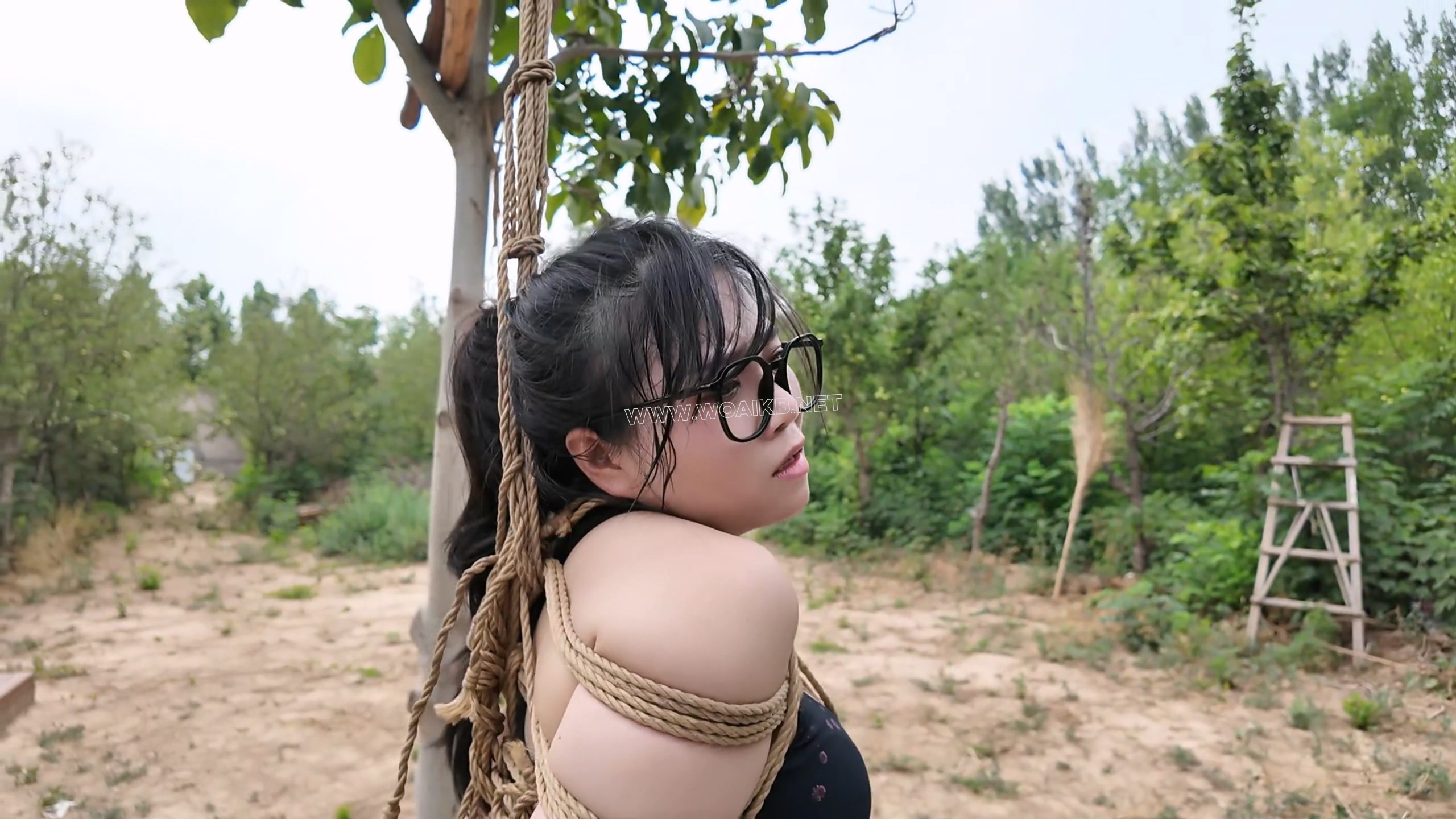 惩罚小遥之木马，单腿倒吊下 预览图