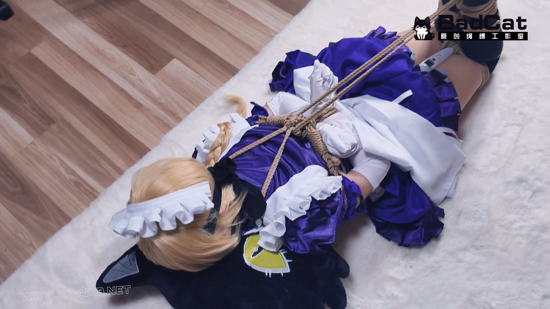 【FATE GO 贞德女仆cos】椅子捆绑 挣扎 棉袜蒙眼堵嘴 强制GC 踩头 预览图