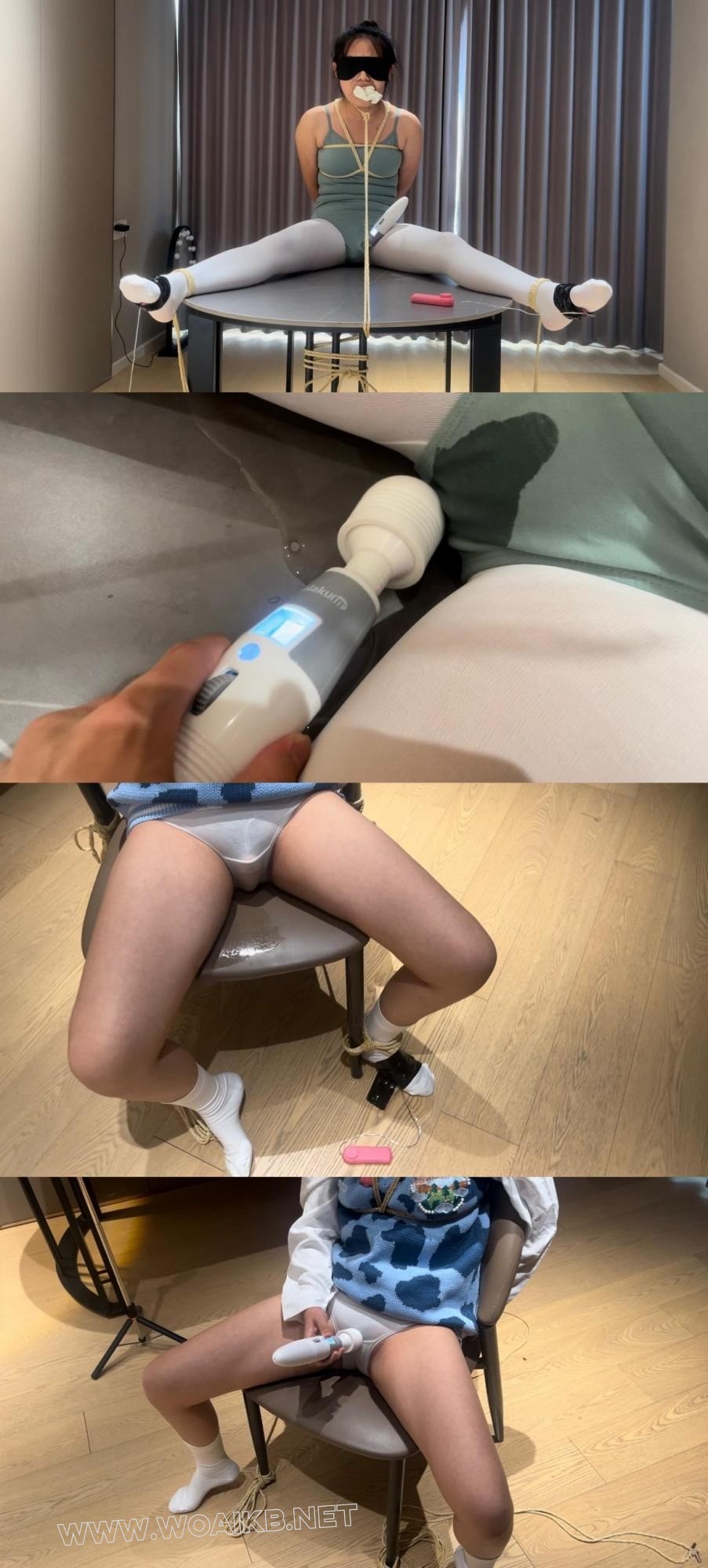 餐桌上的盛宴，白丝舞蹈服女大的地狱TJ，强制高朝，原味堵嘴，耳光扇哭，刷子挠脚 预览图