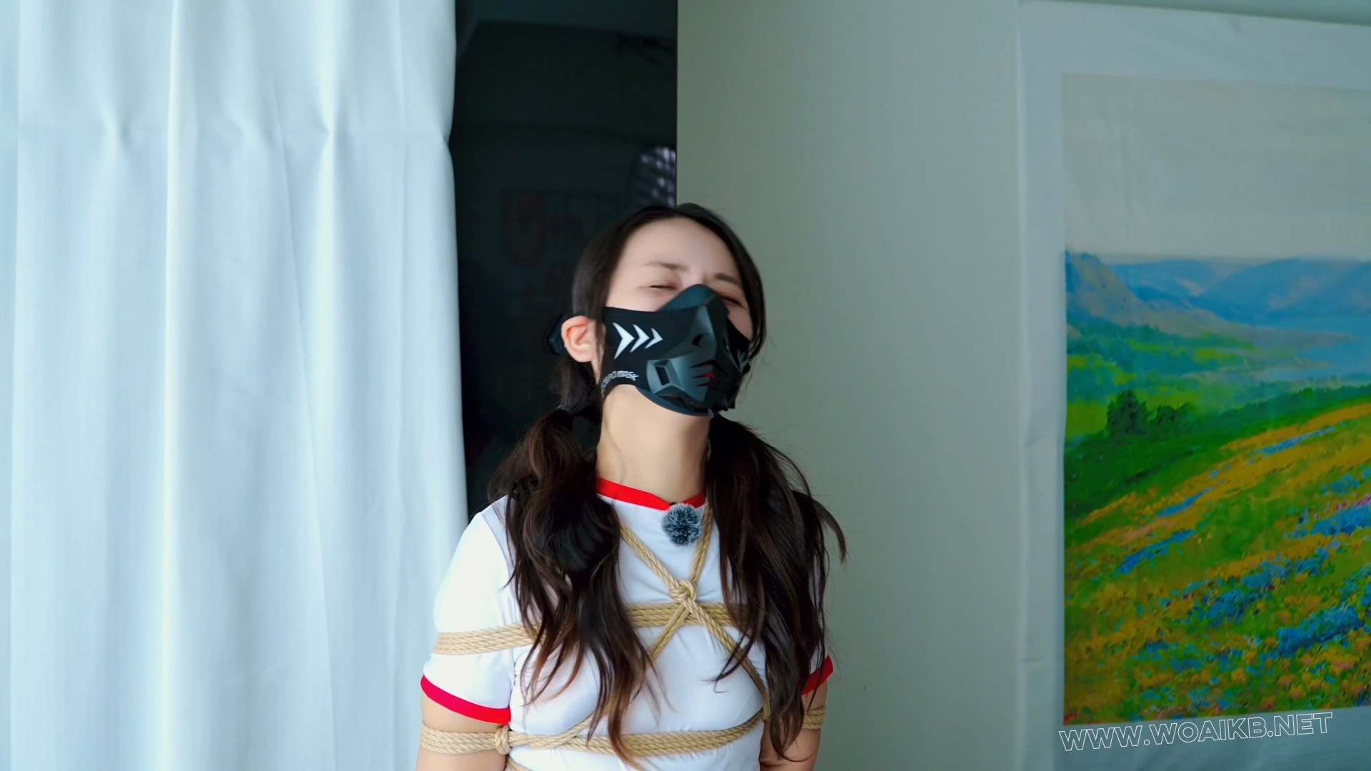 被强制进行痛苦的阻氧训练的运动装双马尾（全身捆绑+电击+阻氧面具止息+驷马+TK） 预览图