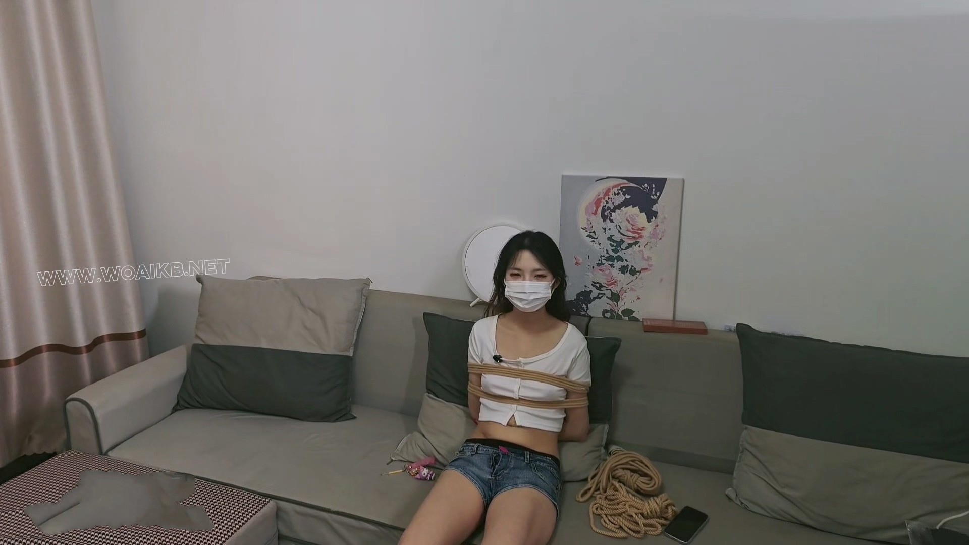模特桃桃 纸牌游戏调教 强高 揉胸 掐脖子 挠痒 内容丰富 后面有彩蛋 预览图