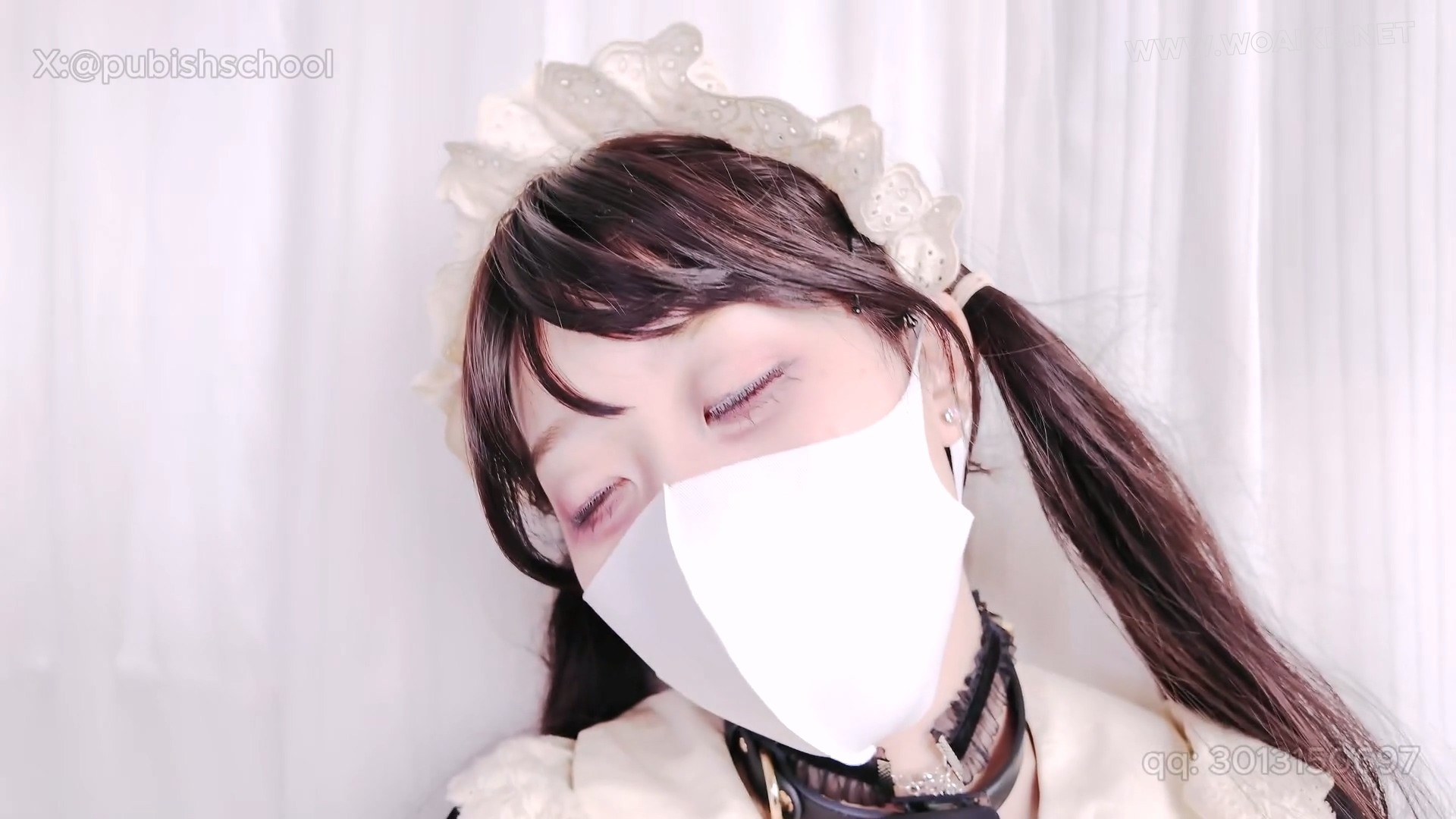 调教上门女仆（下） 双马尾萝莉 女仆 吊带袜 白丝 红绳捆绑 捆绑放置 强制爱抚 强 预览图
