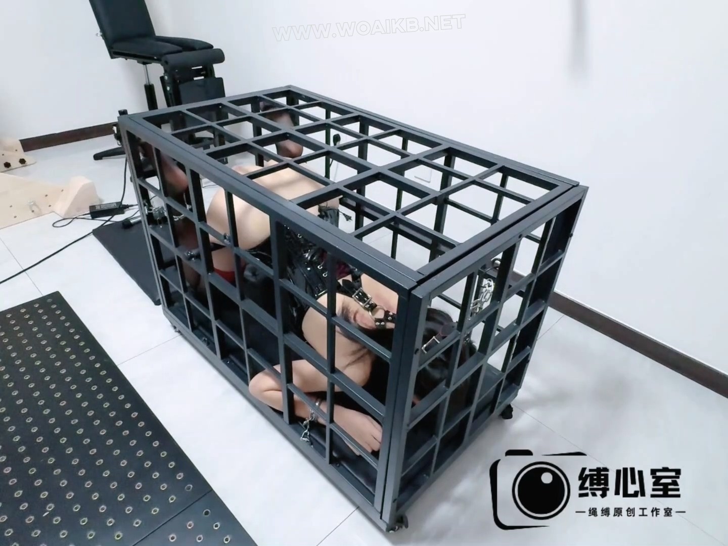 健身女教练的兔笼体验，黑丝束腰完美身材，三种不同姿势玩法，炮机+AV棒猛烈输出， 预览图