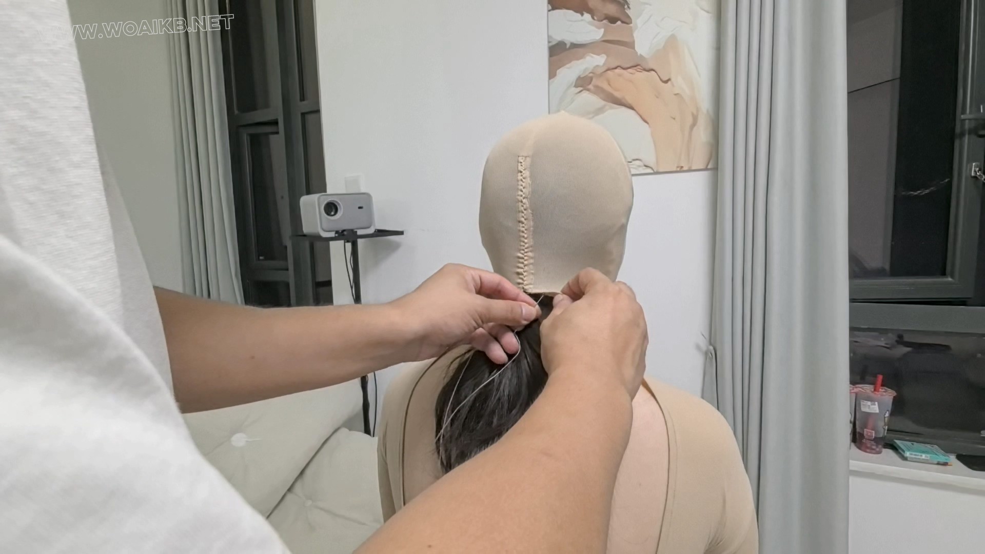 【FXX-ZENTAI】三层zentai的洋娃娃制作完成，第一层依旧给缝上，换上漂亮的裙子玩 预览图