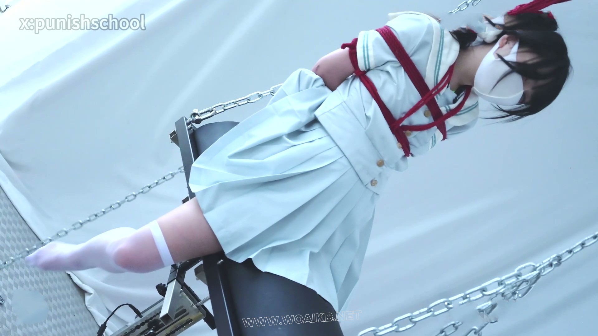 木马少女 清纯JK少女误入木马地狱 ，JK 白丝 电动木马 极限折磨 高潮失禁 预览图