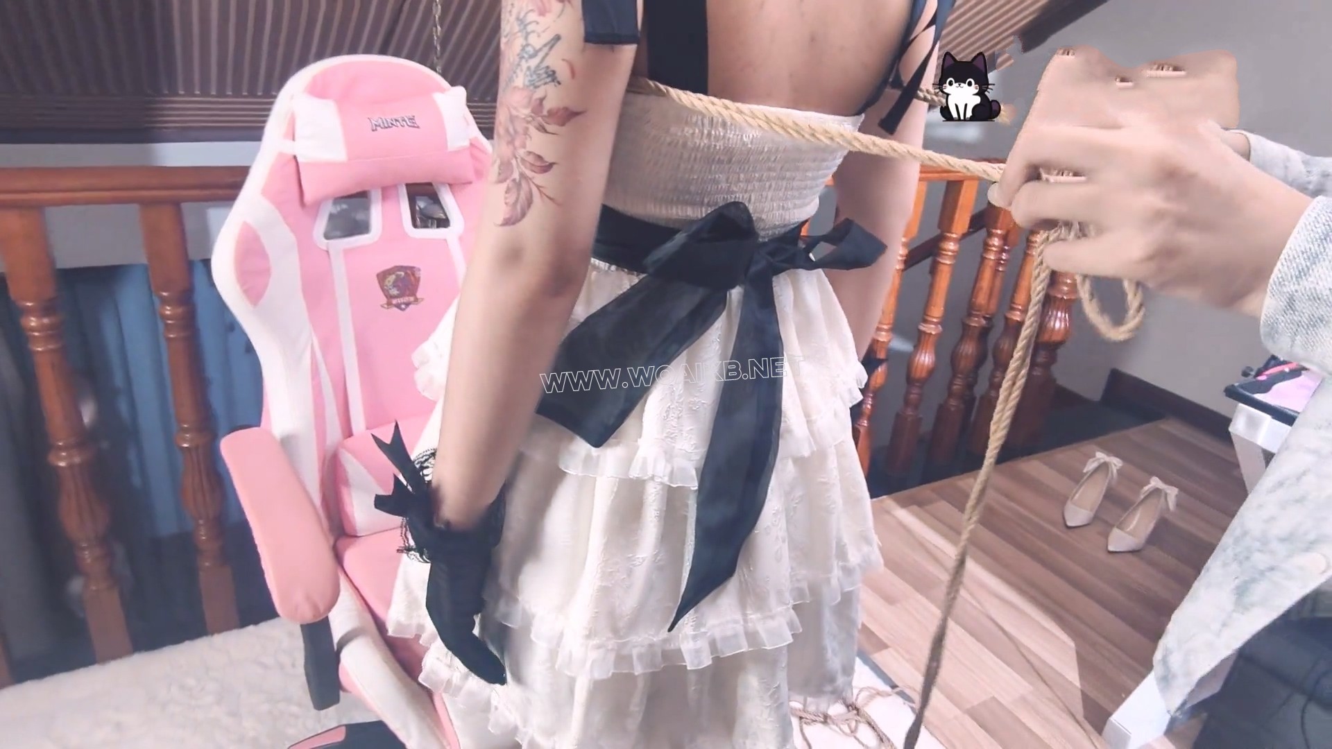 【美女魔术师主动求绑】结果挣脱失败 惨遭紧缚TK 玩弄放置 足控福利！ 预览图