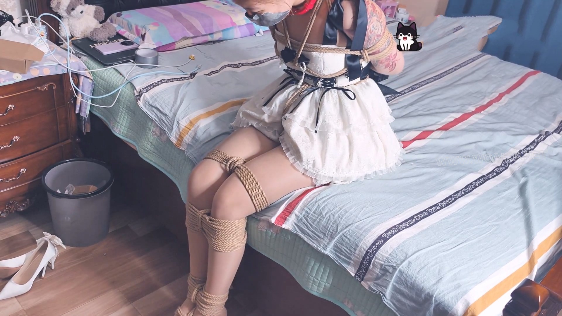 【美女魔术师主动求绑】结果挣脱失败 惨遭紧缚TK 玩弄放置 足控福利！ 预览图