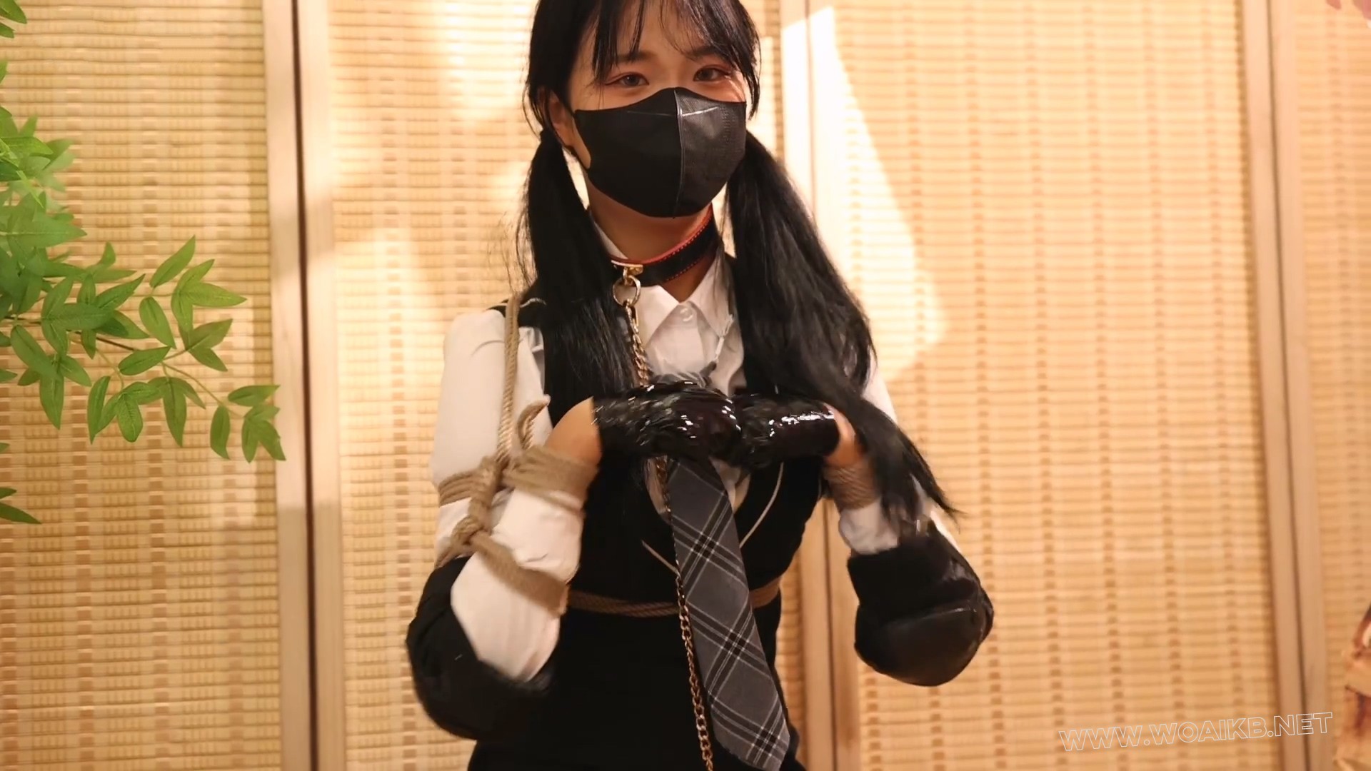 双马尾精致少女北北的犬缚调教，少女犬奴听从主人的指令。 预览图