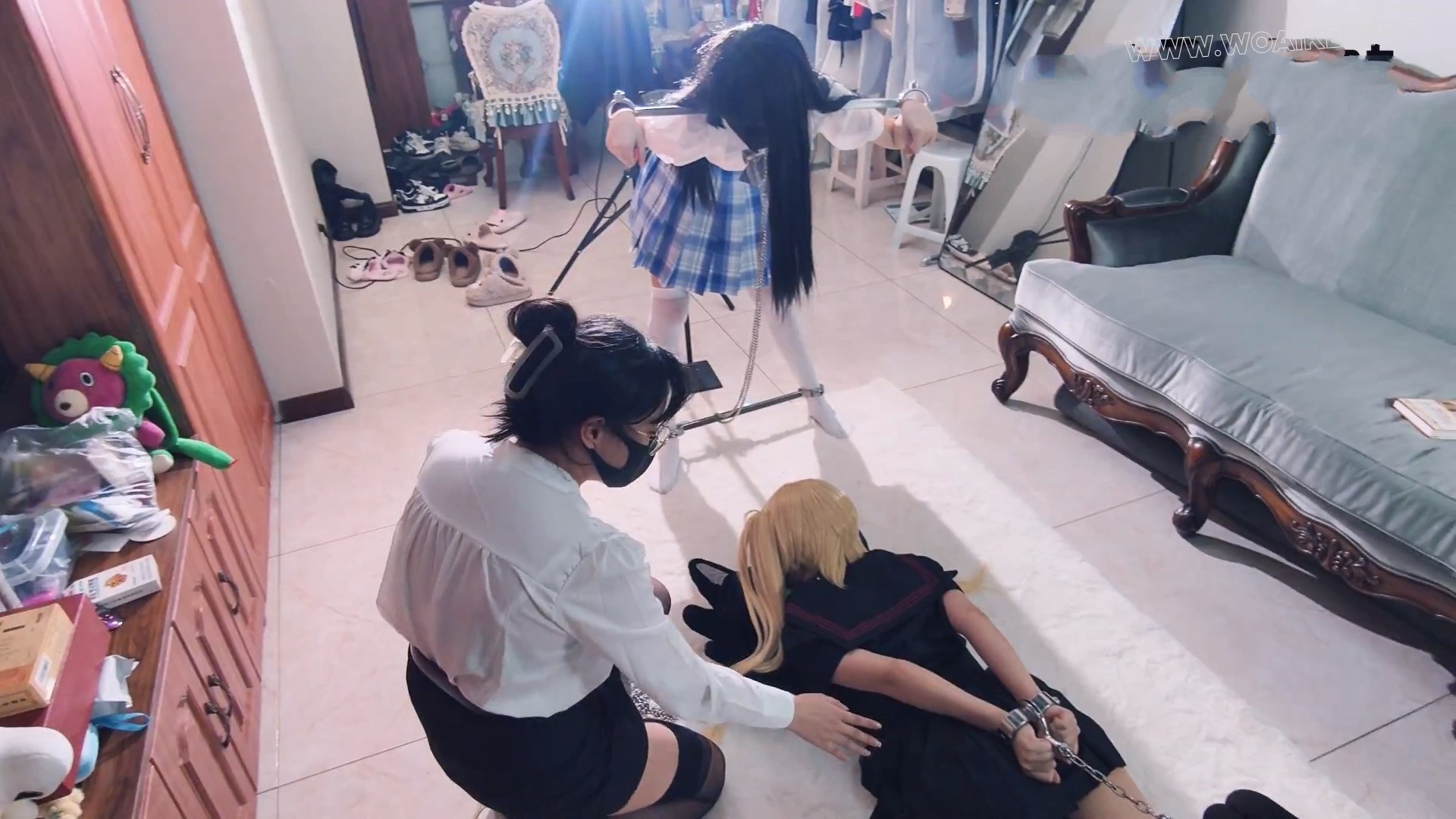 【双女M跪求CC女主调教】【两人被扇耳光 被逼迫认主】妙妙X咲希XCC 三女首次联动！... 封面图