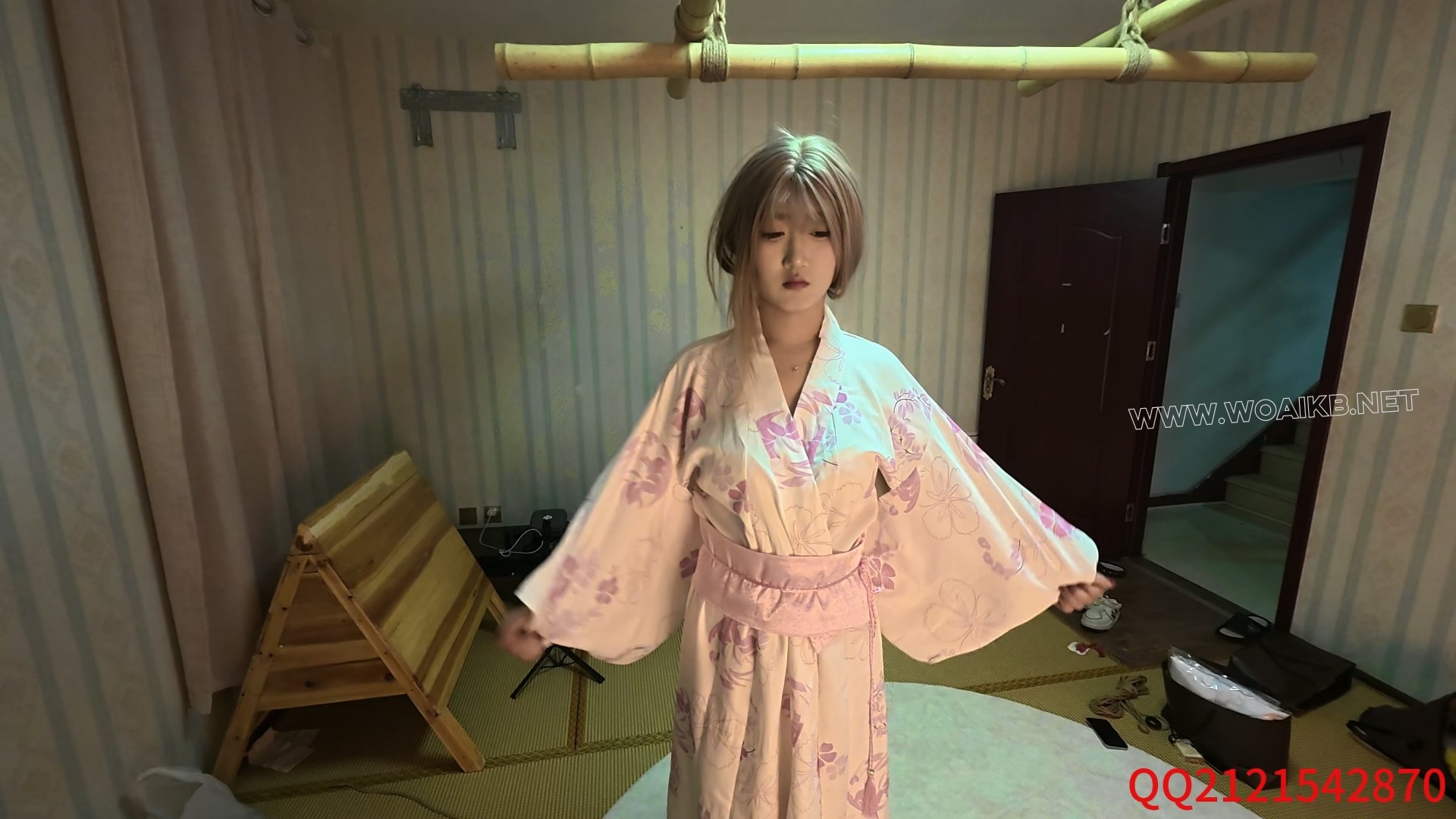 小美和服女神体验多种紧缚强制抬头郊狼电击耳光 封面图