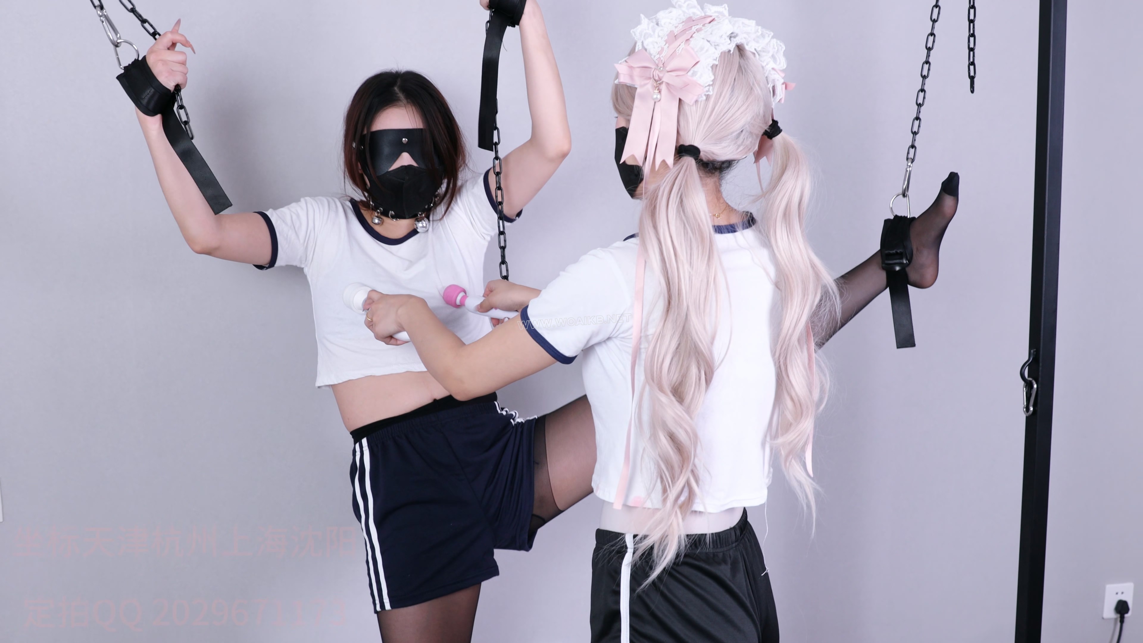 雪儿嫉妒新同学，误中歹人圈套，女调女，双人股绳，长时间放置电击，QG，SP,TK,原... 预览图