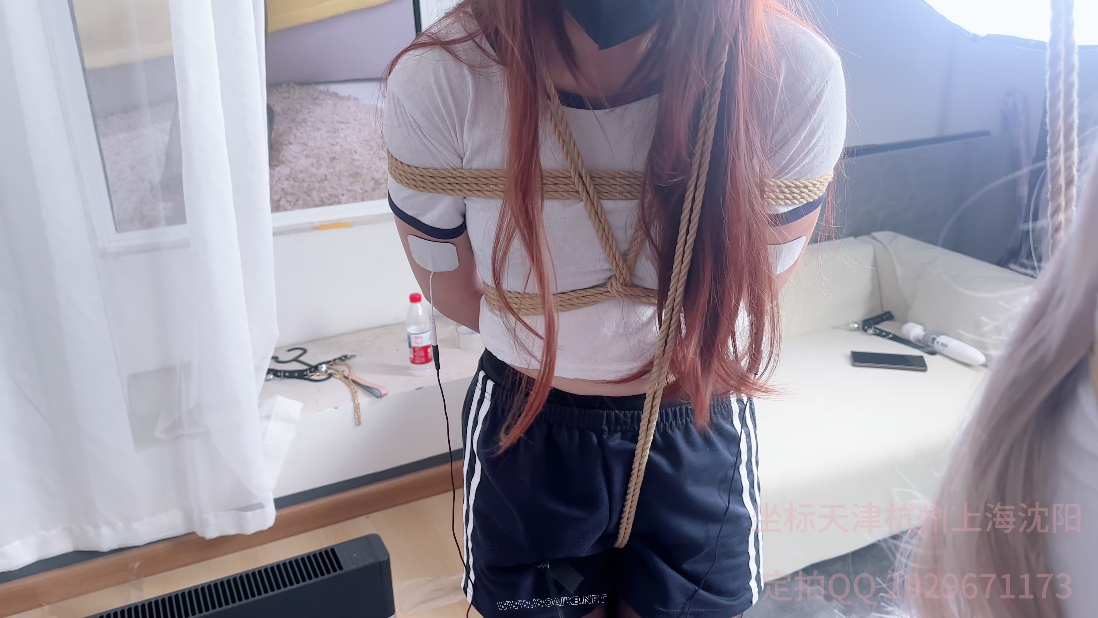 雪儿嫉妒新同学，误中歹人圈套，女调女，双人股绳，长时间放置电击，QG，SP,TK,原... 预览图