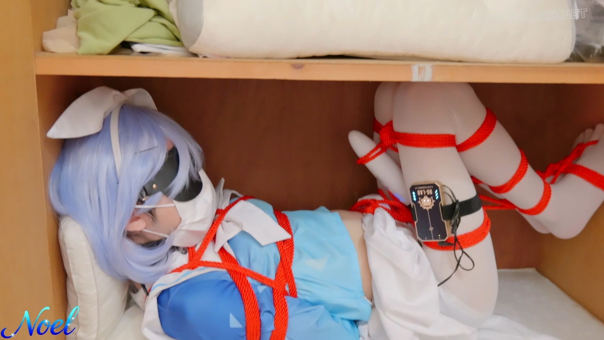 【Noel】Noel-9 蔚蓝档案-阿罗娜cos 日式紧缚+电击+gc+放置挣扎+口球 预览图