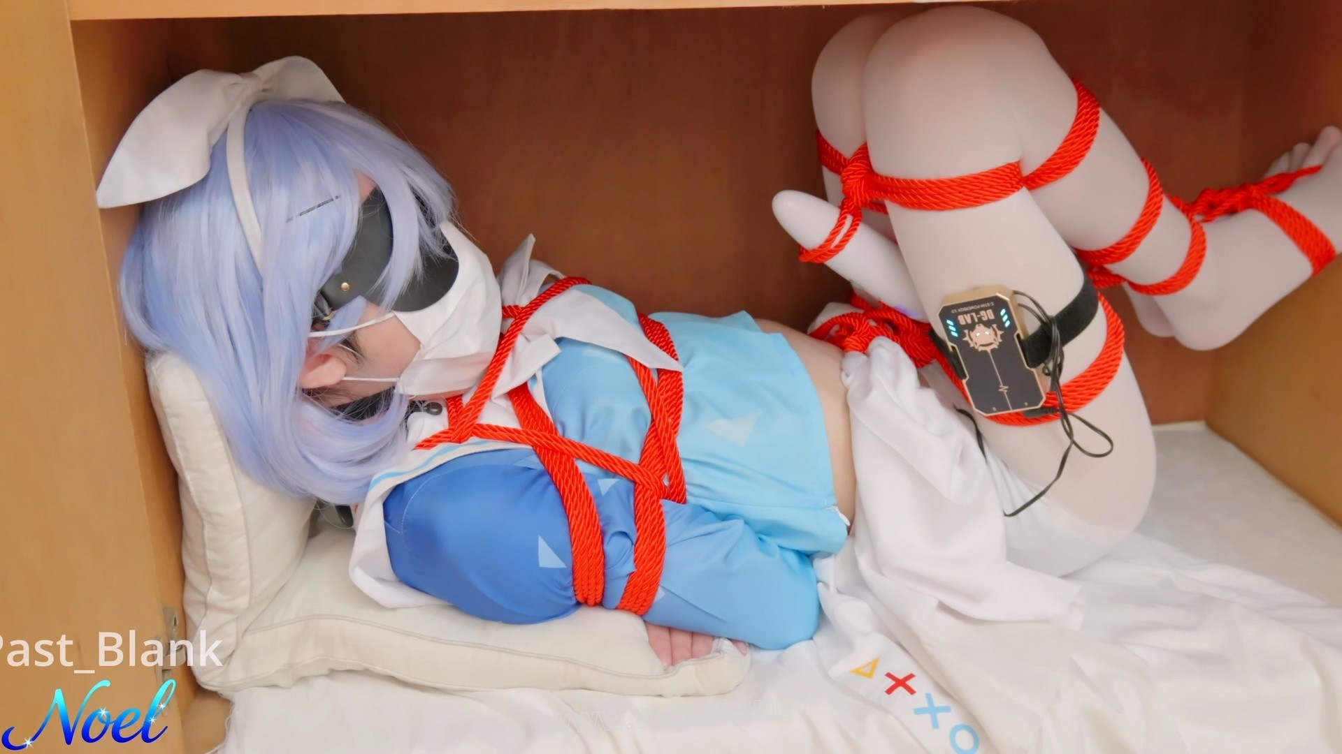 【Noel】Noel-9 蔚蓝档案-阿罗娜cos 日式紧缚+电击+gc+放置挣扎+口球 预览图