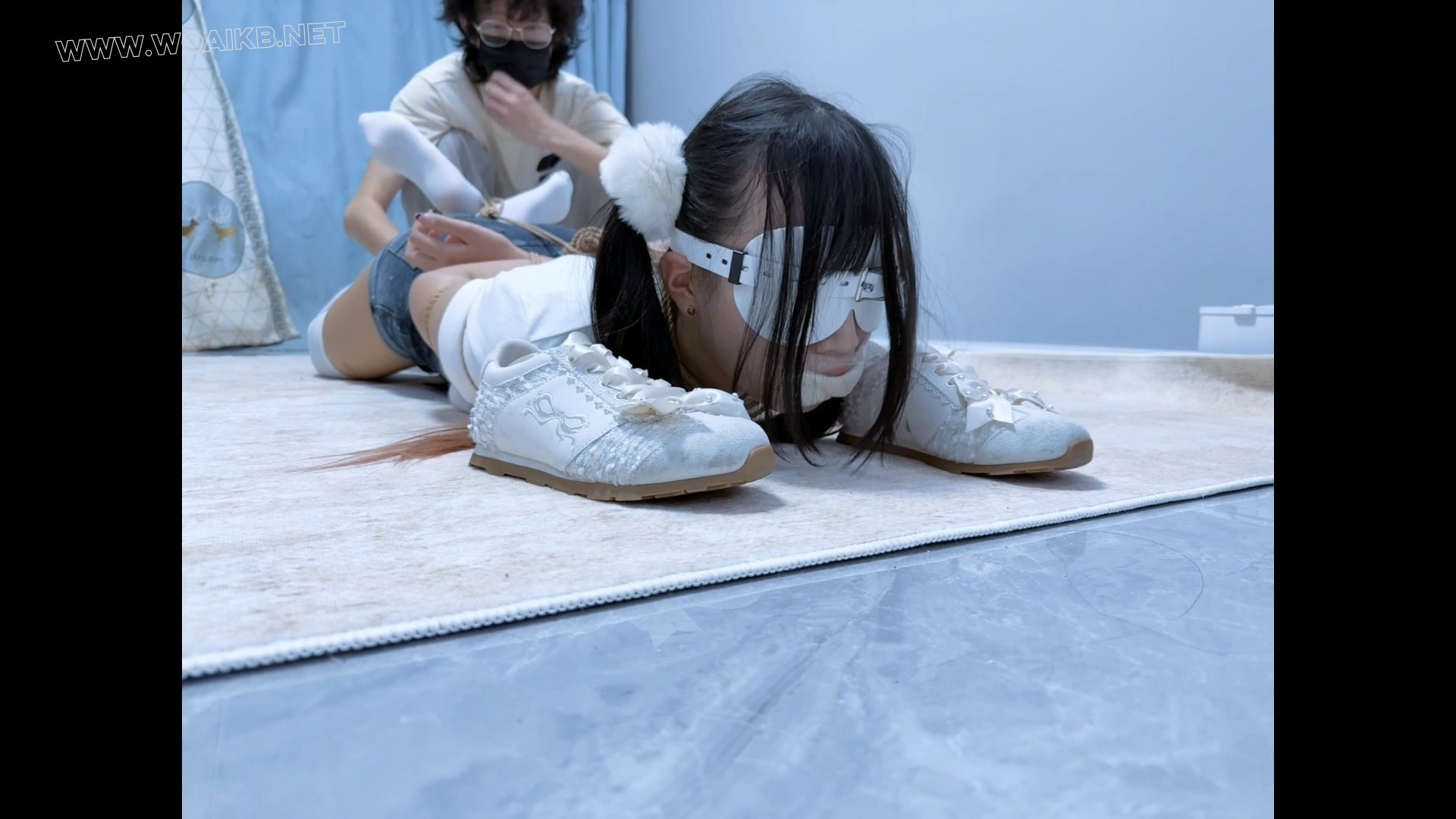 兼职少女试镜记录（下）-最终面试-痛苦极限驷马（两头起）+原味塞嘴堵嘴+强高+抚摸 预览图