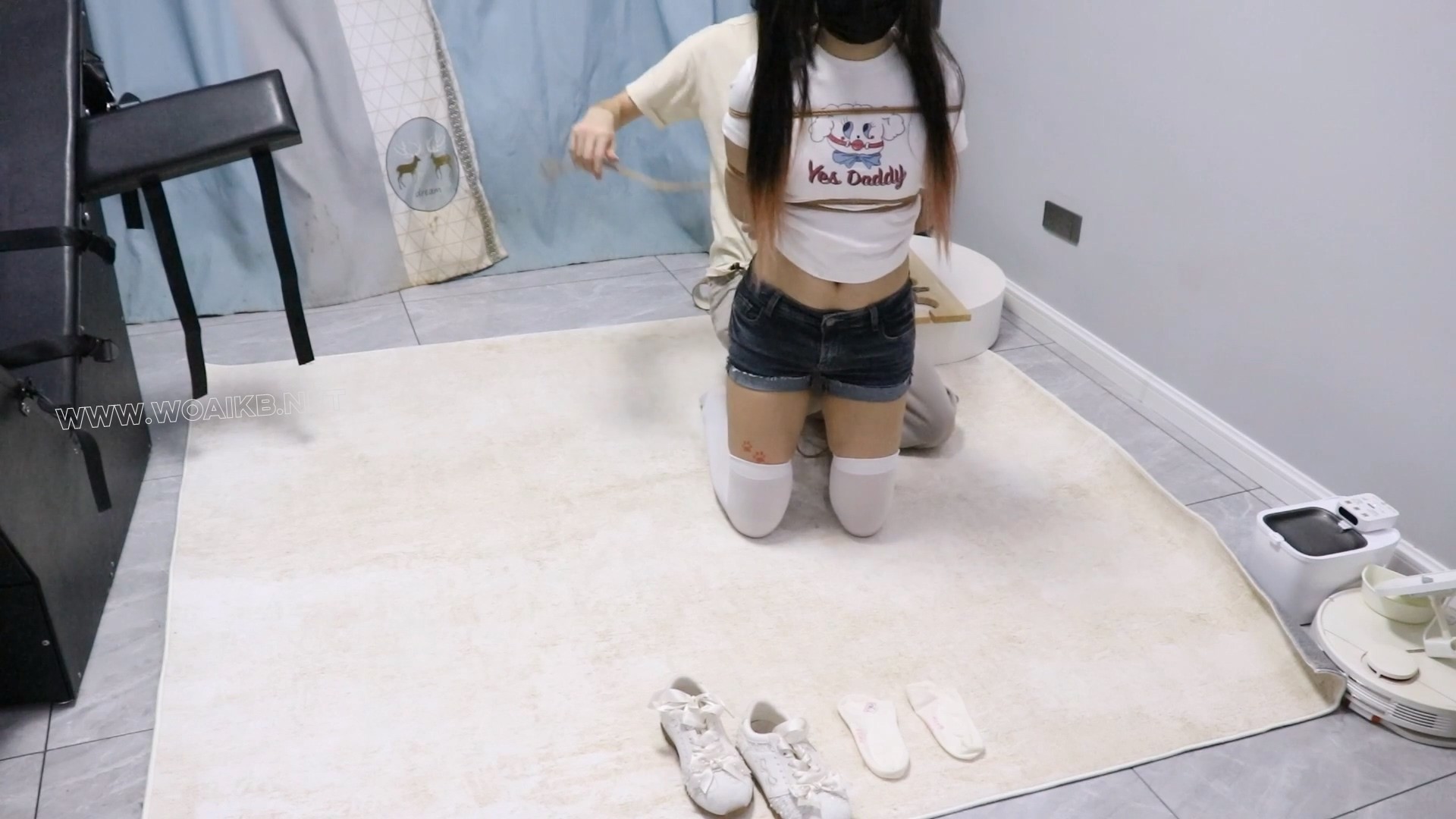 兼职少女试镜记录（下）-最终面试-痛苦极限驷马（两头起）+原味塞嘴堵嘴+强高+抚摸 预览图