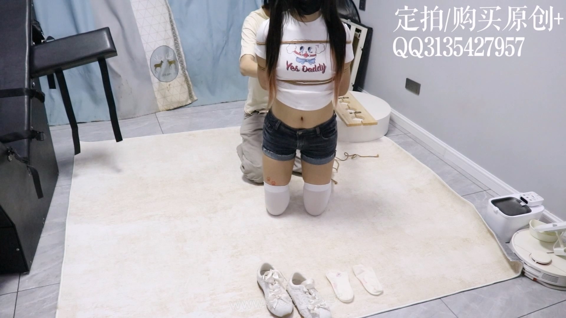 兼职少女试镜记录（下）-最终面试-痛苦极限驷马（两头起）+原味塞嘴堵嘴+强高+抚摸 预览图