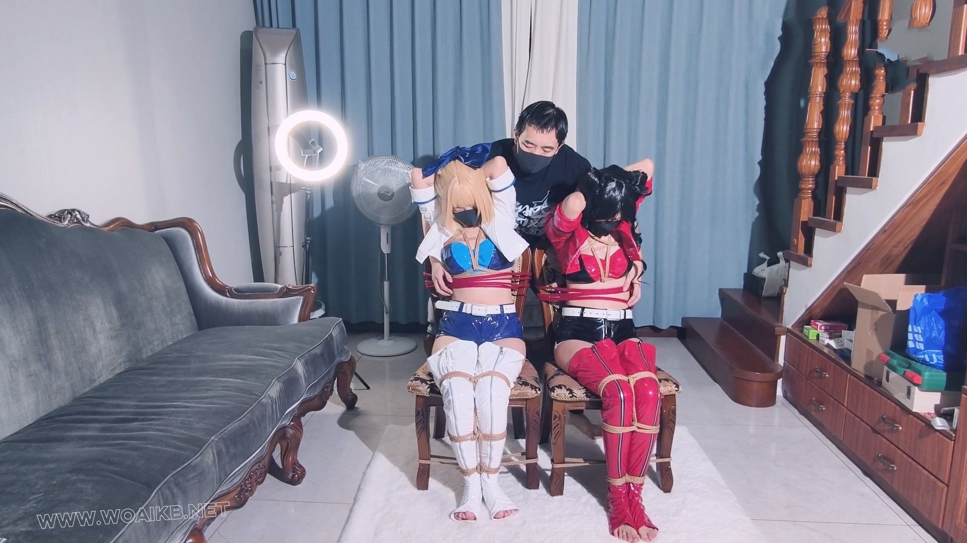 【saberX远坂凛 双人赛车服】【雪儿X妙妙】【双人麻绳紧缚 棒棒 揉熊 羞辱 SP挠痒】 预览图
