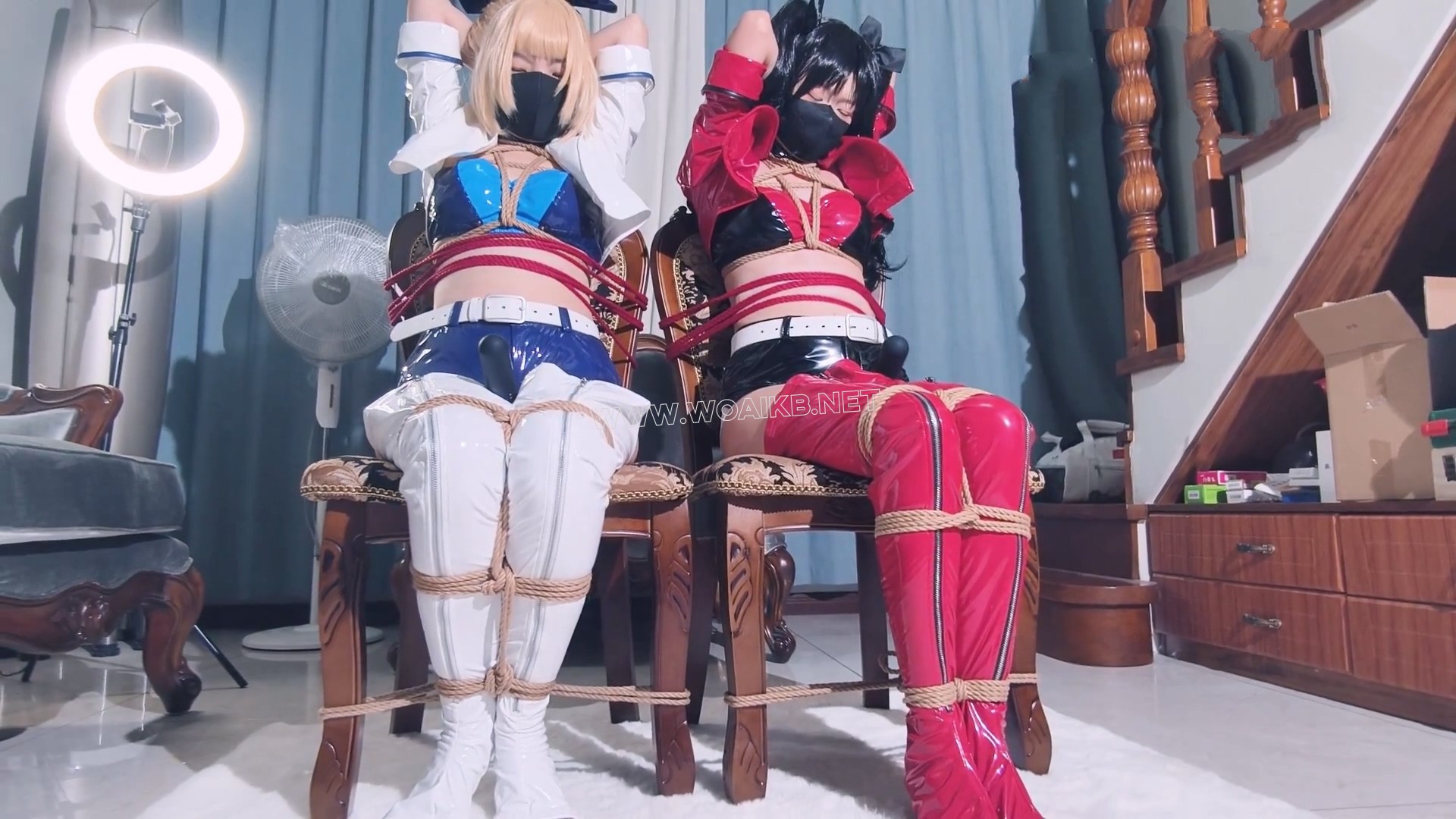 【saberX远坂凛 双人赛车服】【雪儿X妙妙】【双人麻绳紧缚 棒棒 揉熊 羞辱 SP挠痒】 预览图