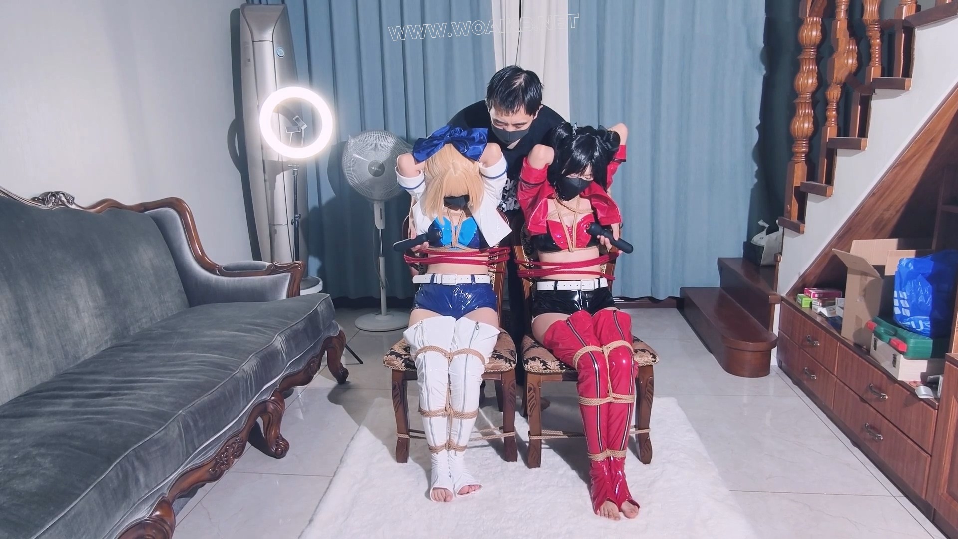 【saberX远坂凛 双人赛车服】【雪儿X妙妙】【双人麻绳紧缚 棒棒 揉熊 羞辱 SP挠痒】 预览图