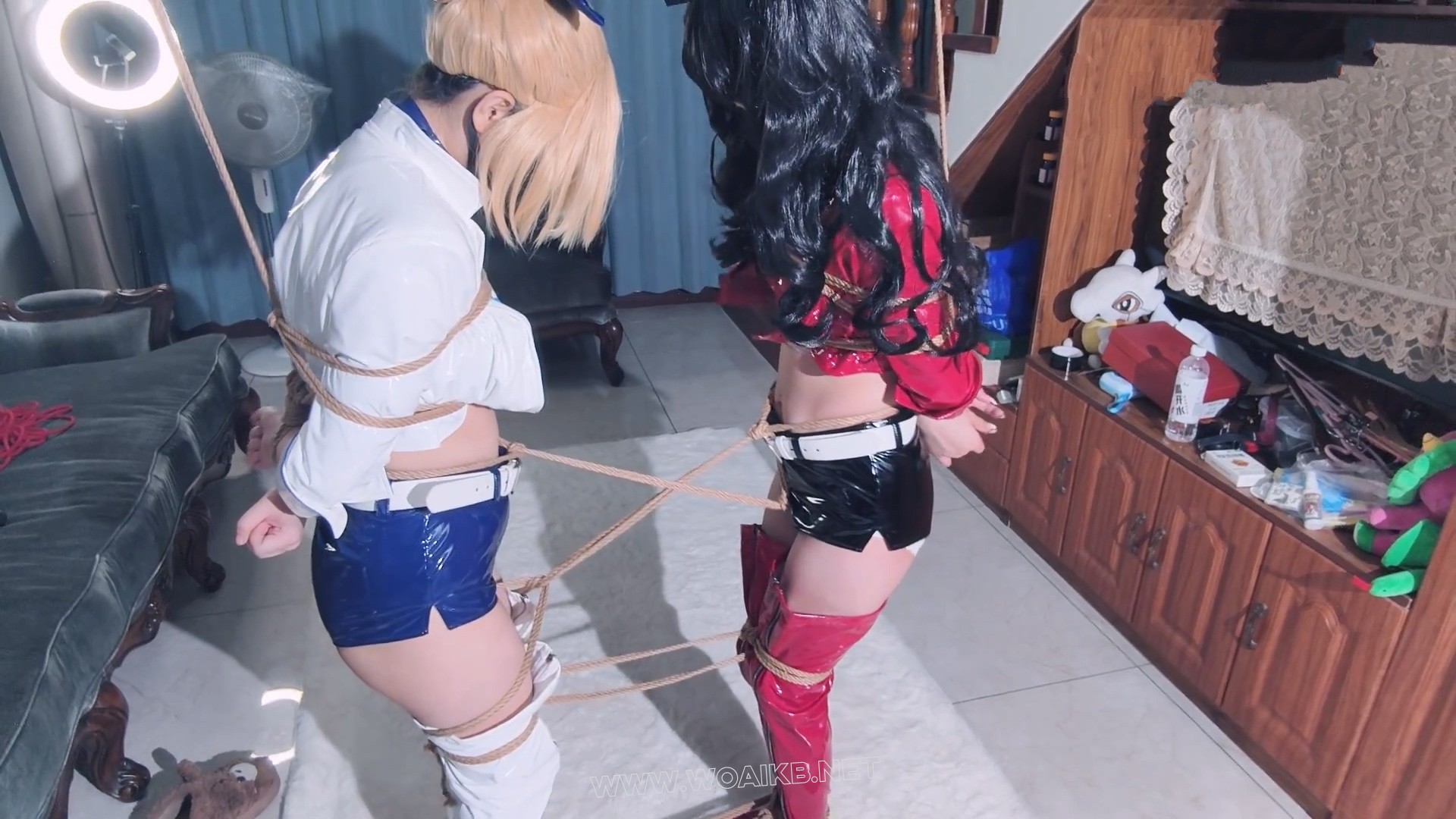 【saberX远坂凛 双人赛车服】【雪儿X妙妙】【双人麻绳紧缚 棒棒 揉熊 羞辱 SP挠痒】 预览图