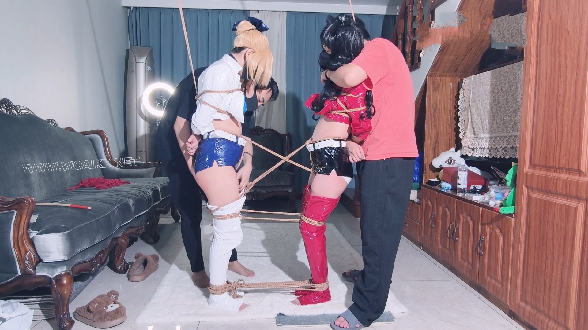 【saberX远坂凛 双人赛车服】【雪儿X妙妙】【双人麻绳紧缚 棒棒 揉熊 羞辱 SP挠痒】 预览图