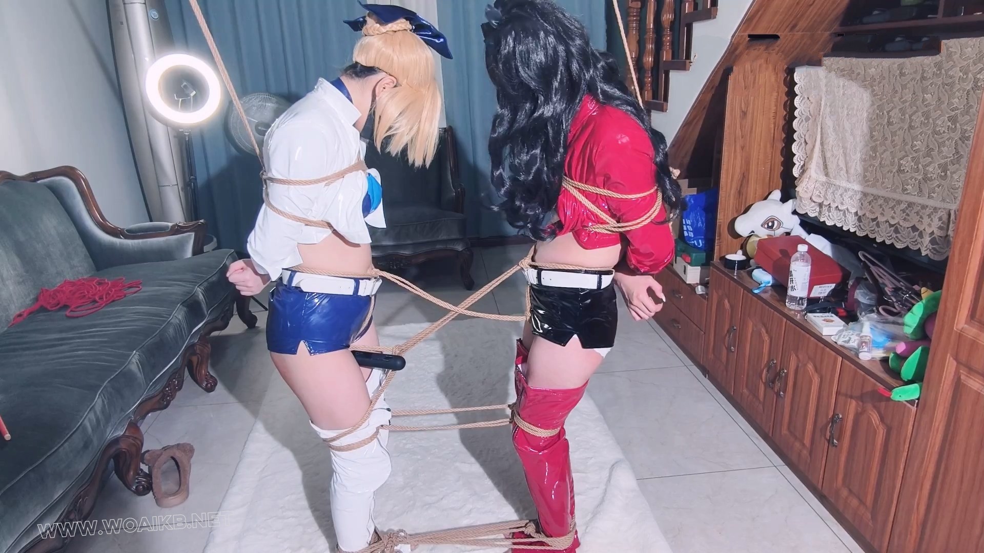 【saberX远坂凛 双人赛车服】【雪儿X妙妙】【双人麻绳紧缚 棒棒 揉熊 羞辱 SP挠痒】 预览图
