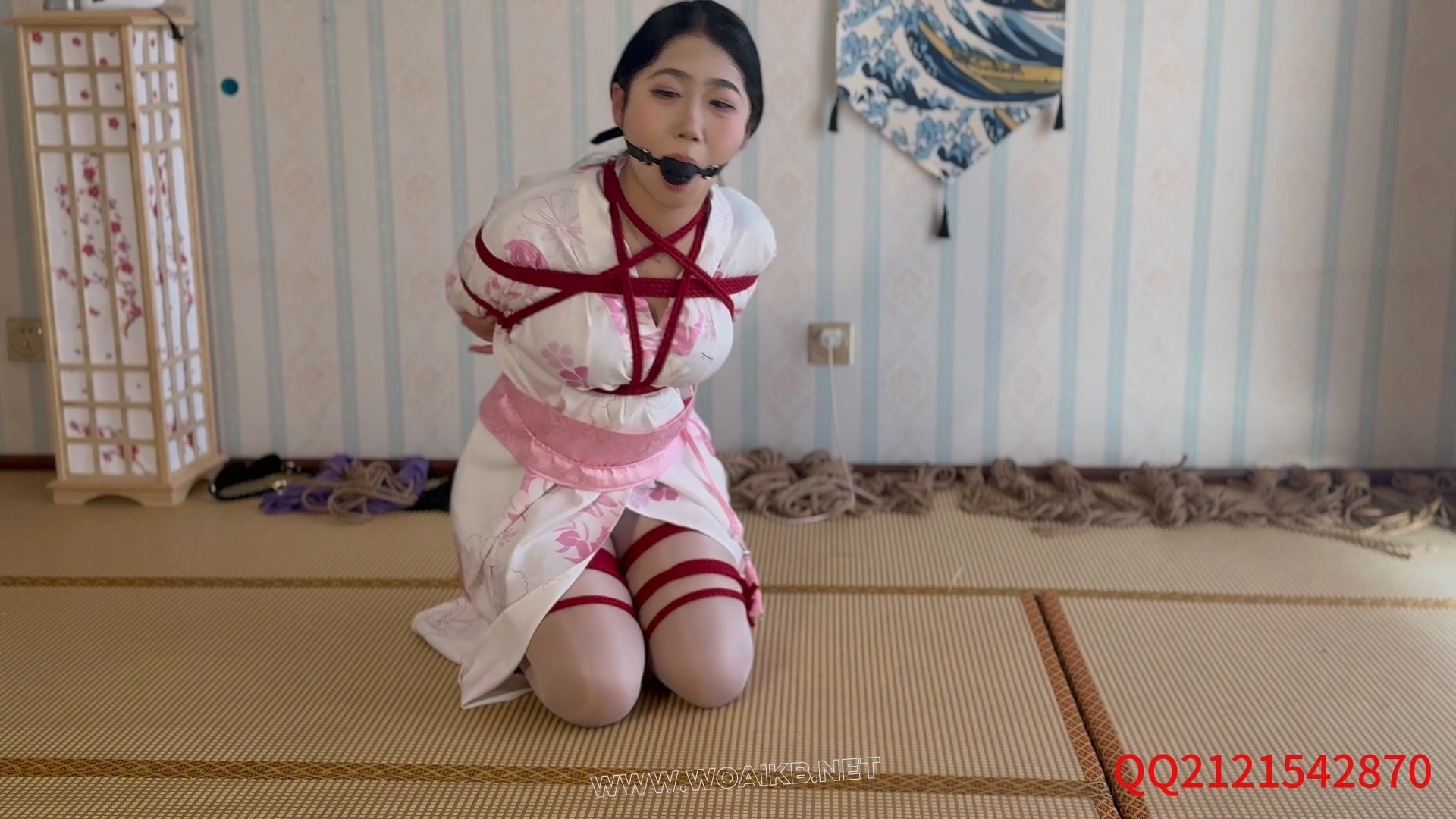 小美和服女神体验紧缚原味嘟嘴电击训练嘟嘴展示深喉训练 预览图