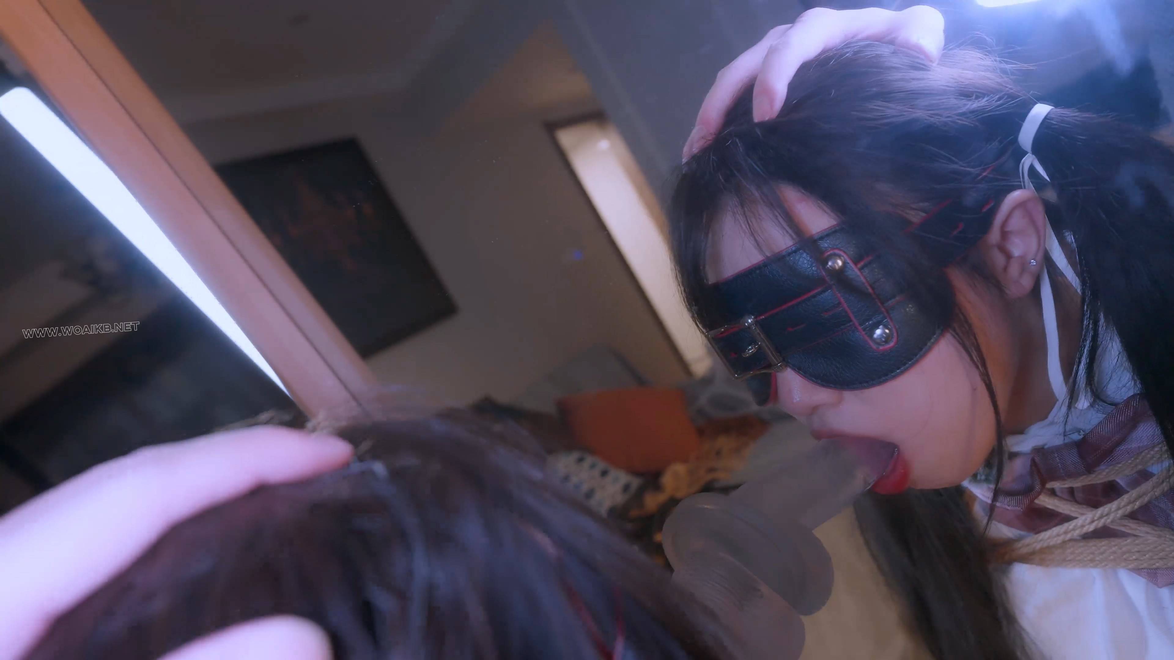 《租赁女友3》JK少女与老师进行的人体模特拍照……暴走模式+水晶假Y侍奉+发光口球... 预览图