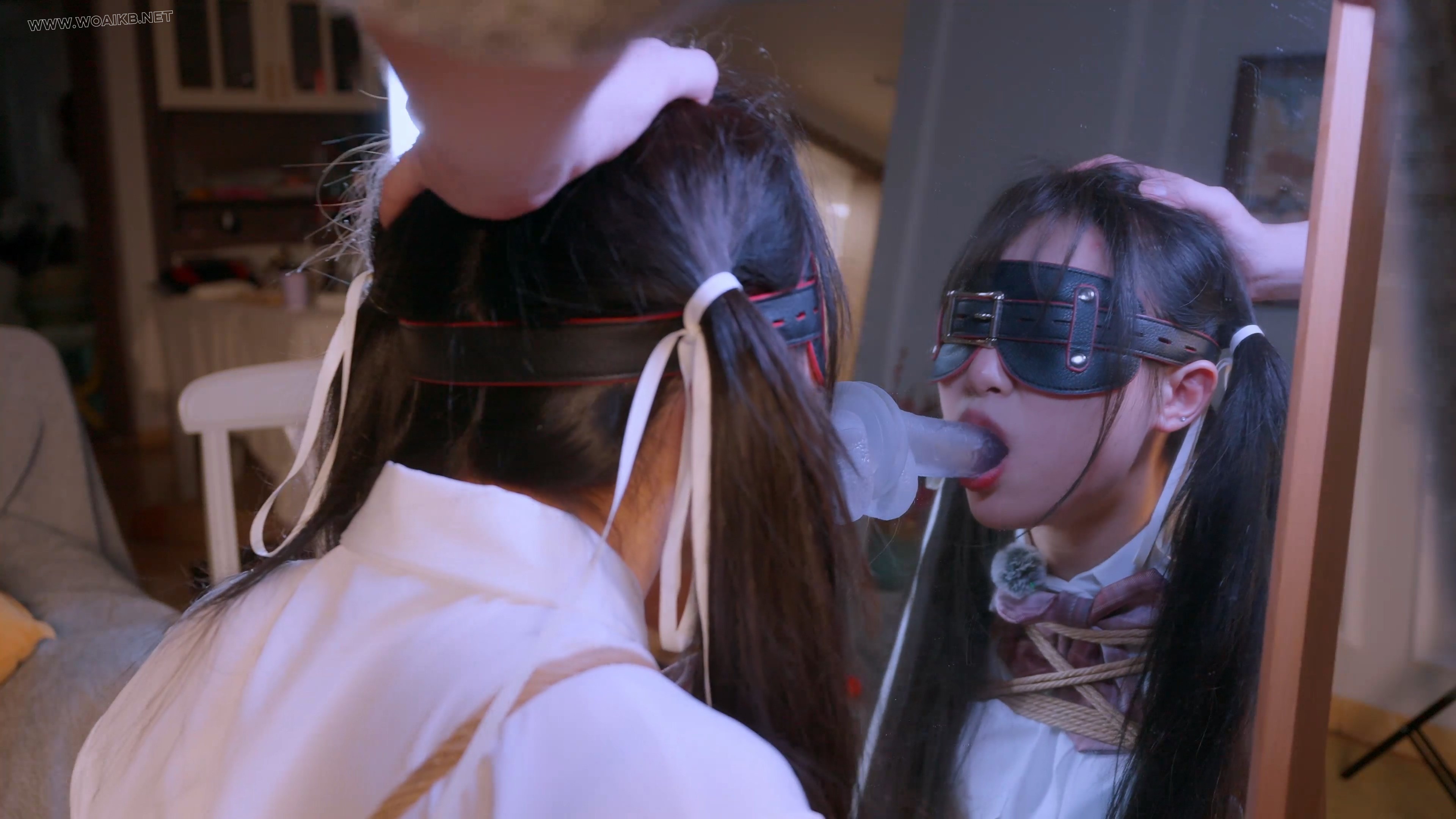 《租赁女友3》JK少女与老师进行的人体模特拍照……暴走模式+水晶假Y侍奉+发光口球... 预览图