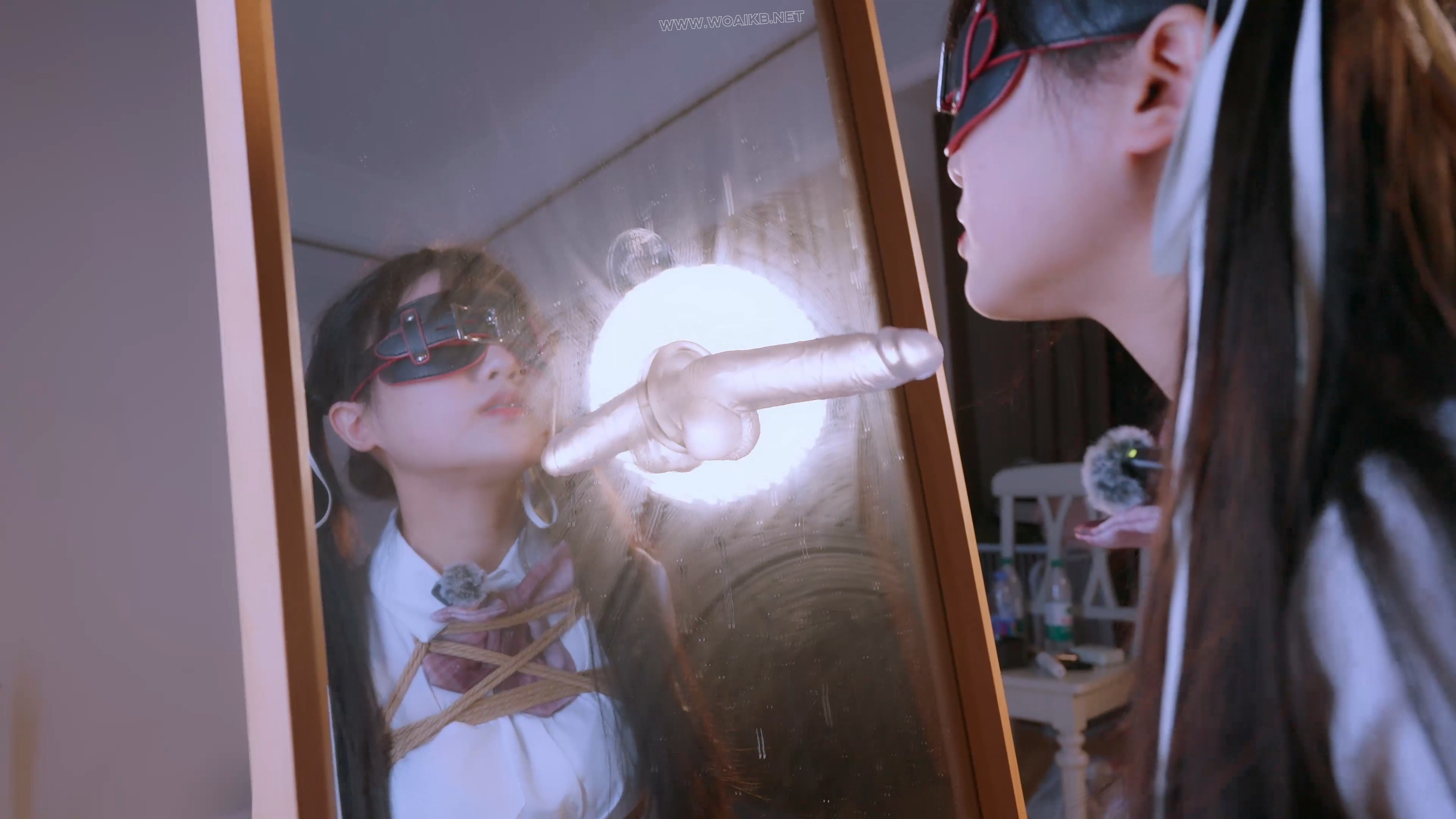 《租赁女友3》JK少女与老师进行的人体模特拍照……暴走模式+水晶假Y侍奉+发光口球... 预览图