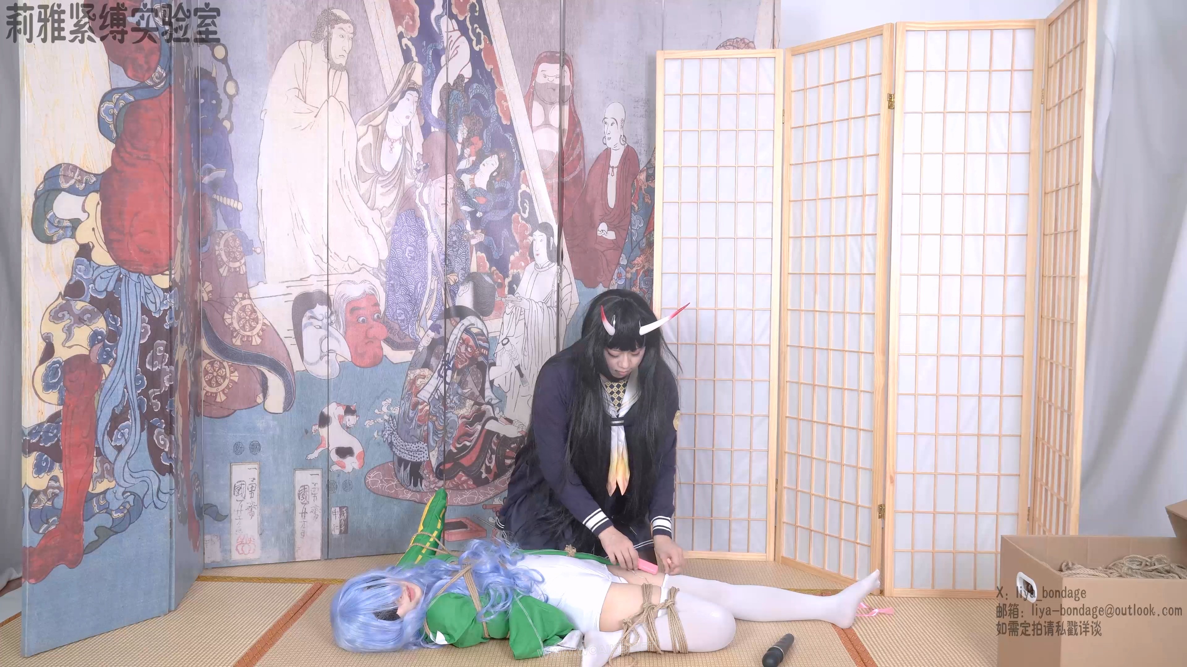 新船入港的欢迎仪式 cosplay紧缚日式棒子蛋蛋强膏单腿吊白丝黑丝碧蓝航线 预览图