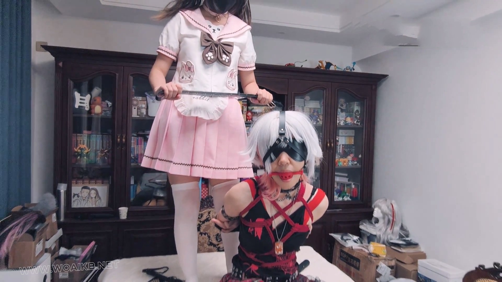 【剧情大作】【咲希的噩梦（咲希留宿妙妙家 无意中发现妙妙私藏的紧缚书刊 之后睡... 预览图