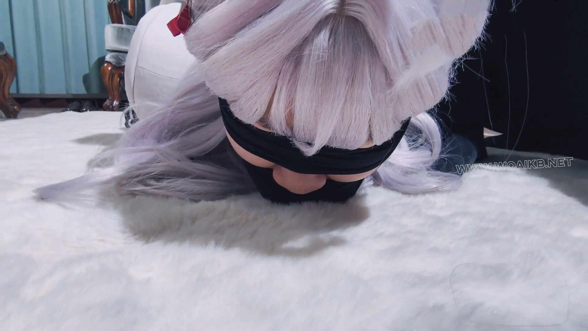 【剧情大作】【咲希cos 丝袜日式紧缚TK+剧情 《不时轻声地以俄语遮羞的邻座艾莉同... 预览图