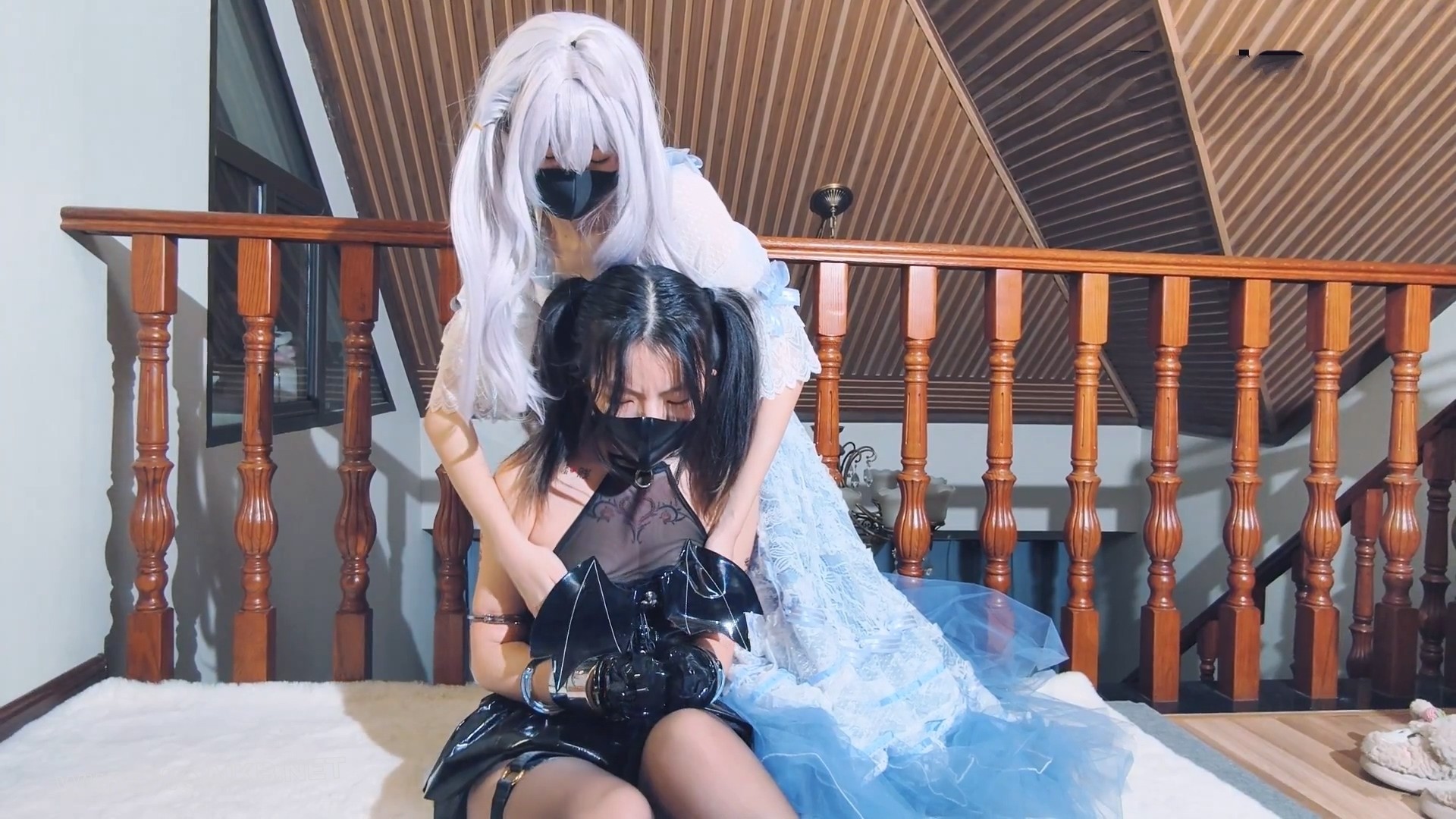 【咲希首次尝试做S】【咲希X妙妙 妙妙的盲瞳 耳塞 口球 + 全金属镣铐挣扎 体验】【... 预览图