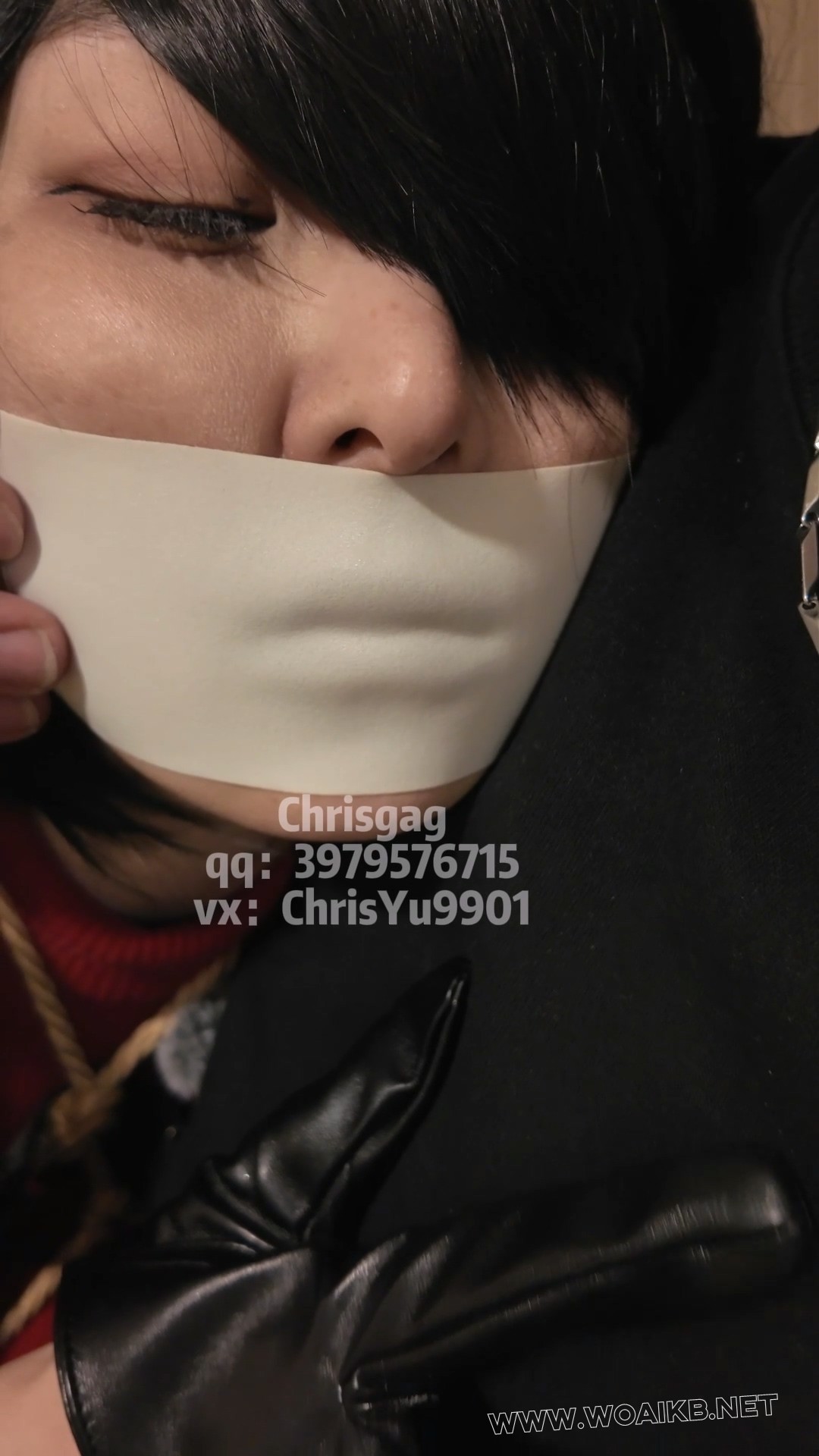 【Chrisgag】欲求不满的Ada--龟甲缚胶带封嘴腿手动墙高 预览图
