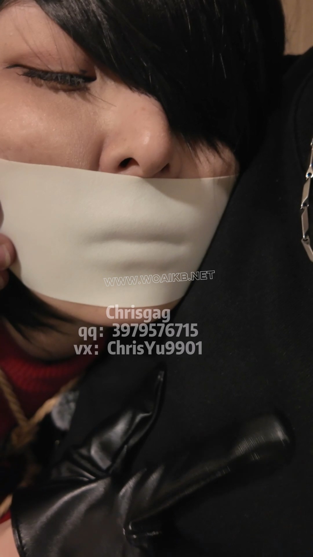【Chrisgag】欲求不满的Ada--龟甲缚胶带封嘴腿手动墙高 预览图