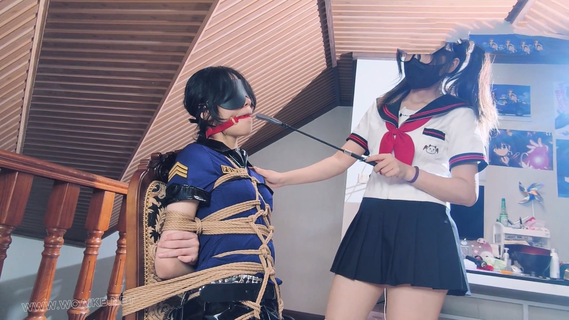 【妙妙X咲希】【什么？被紧缚绑架的柔弱女孩竟是绑匪头目？！】【百合双女 剧情 捆... 预览图