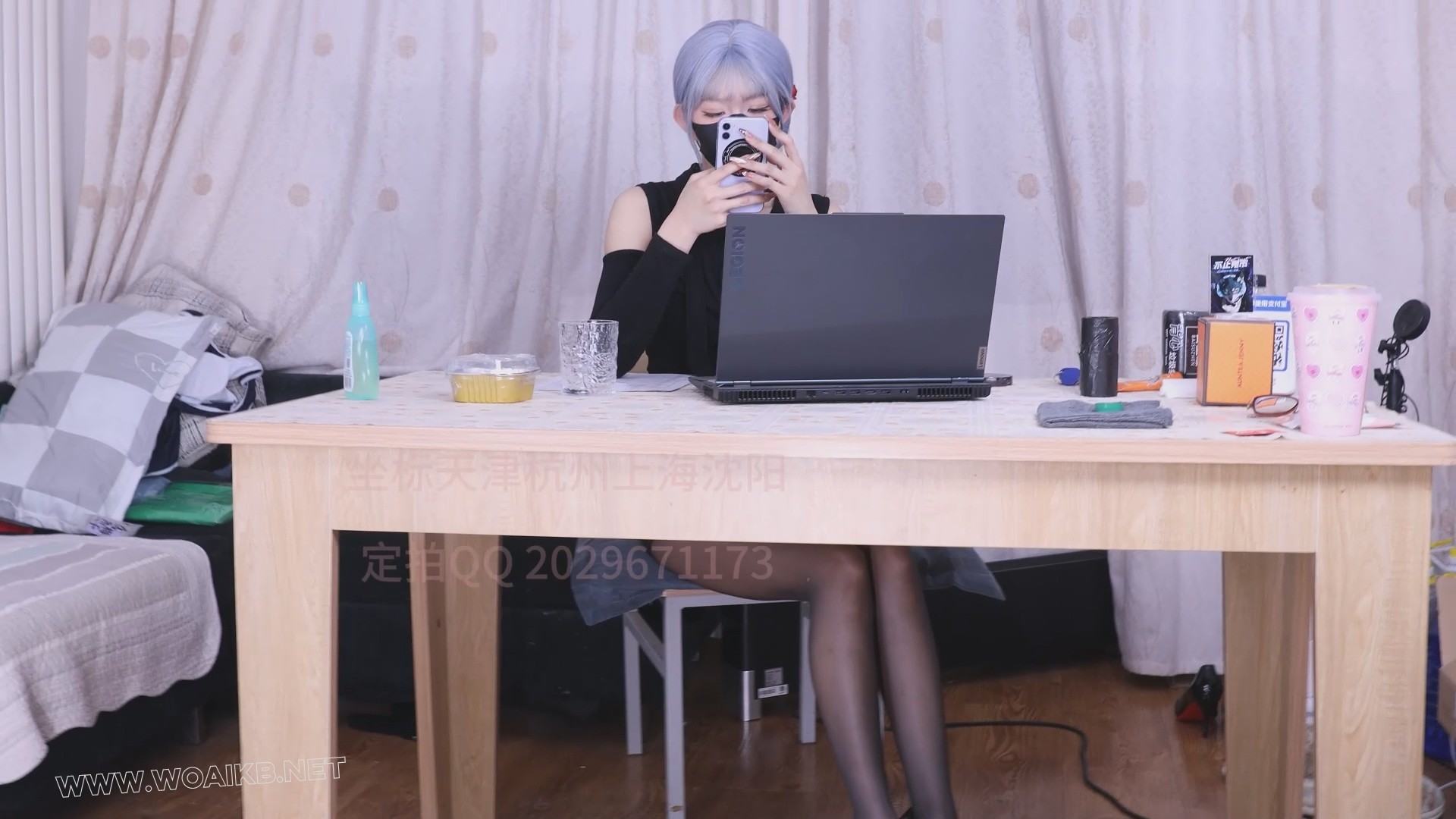 女总裁雪儿羞耻姿势play，被对象在办公室捆绑放置，口水收集，qg 预览图