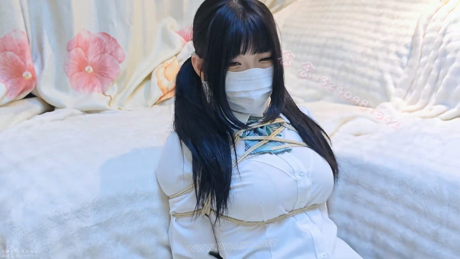 【念念】【定拍视频】好久不见的jk过膝袜 日式+并腿捆绑放置 袜子堵嘴胶带封嘴 预览图