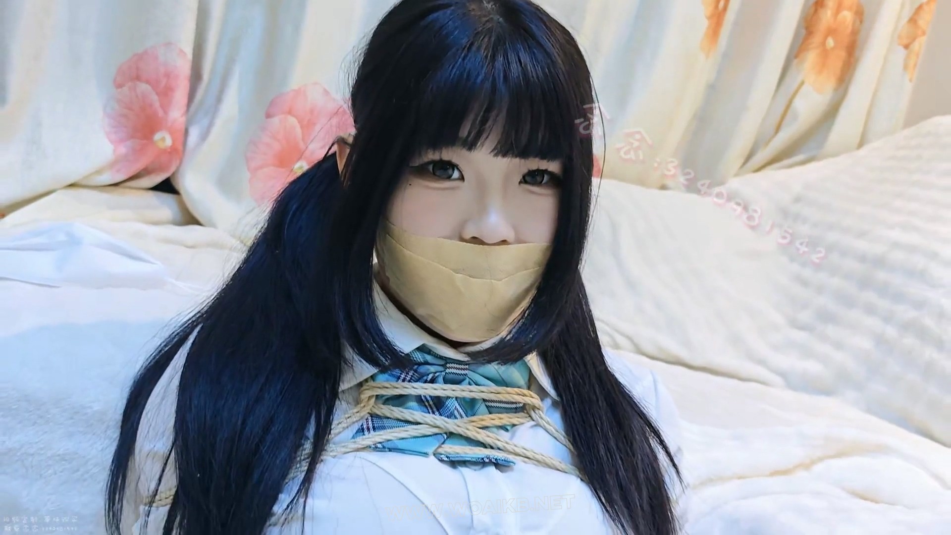 【念念】【定拍视频】好久不见的jk过膝袜 日式+并腿捆绑放置 袜子堵嘴胶带封嘴 预览图